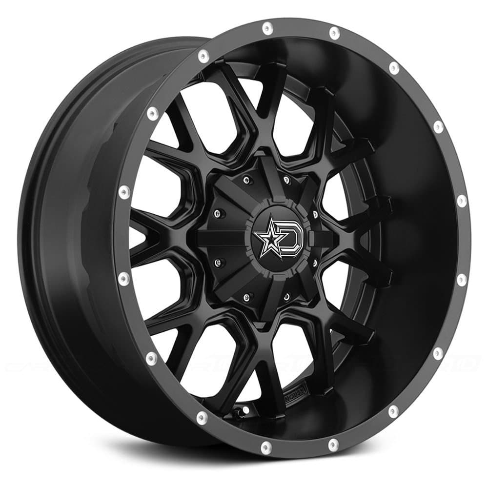 645B Wheel with Black Finish 18x9 5-4.5/5x5 10mm Offset
