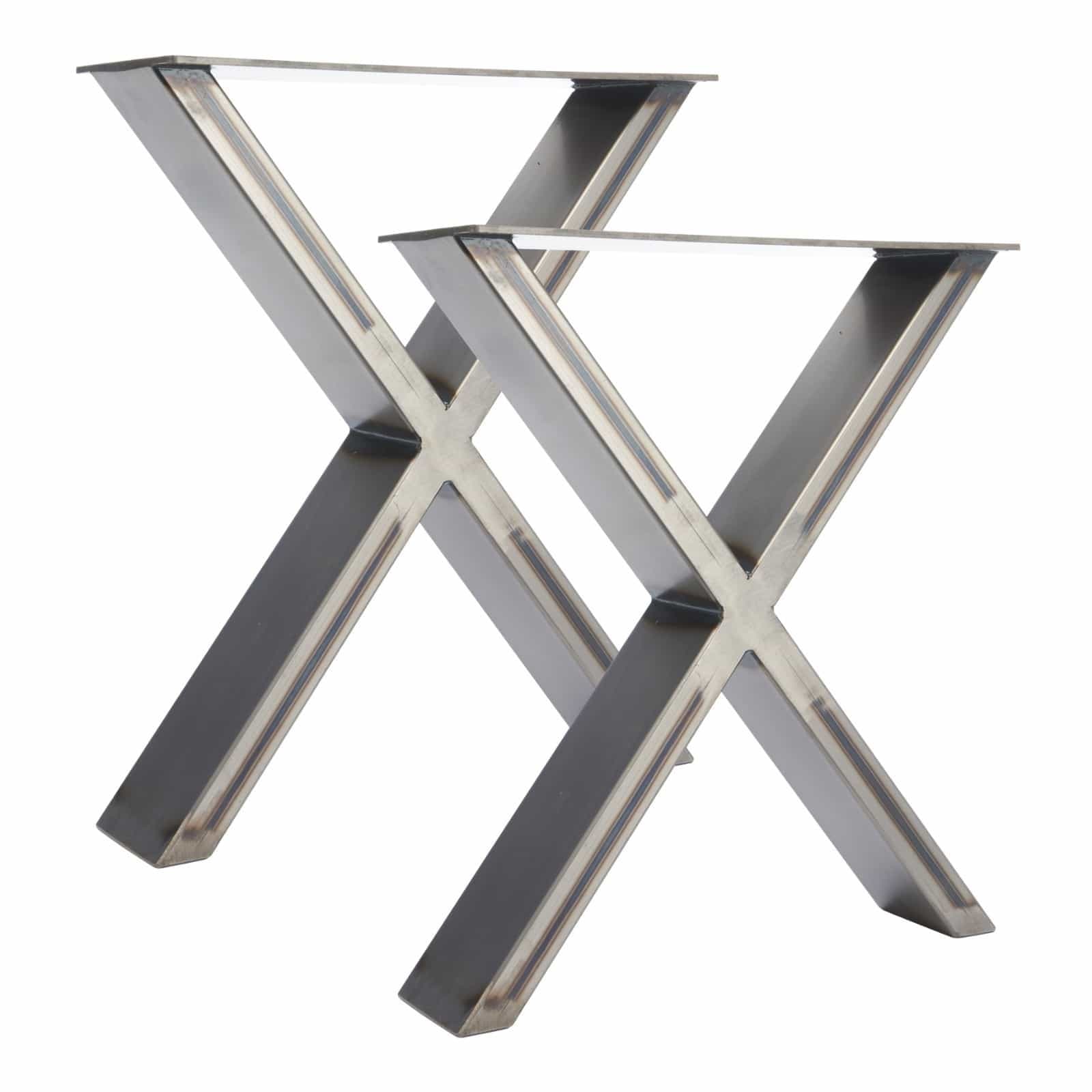 The 'X' Design - 2 x Steel Table/Desk/Bench Pedestals