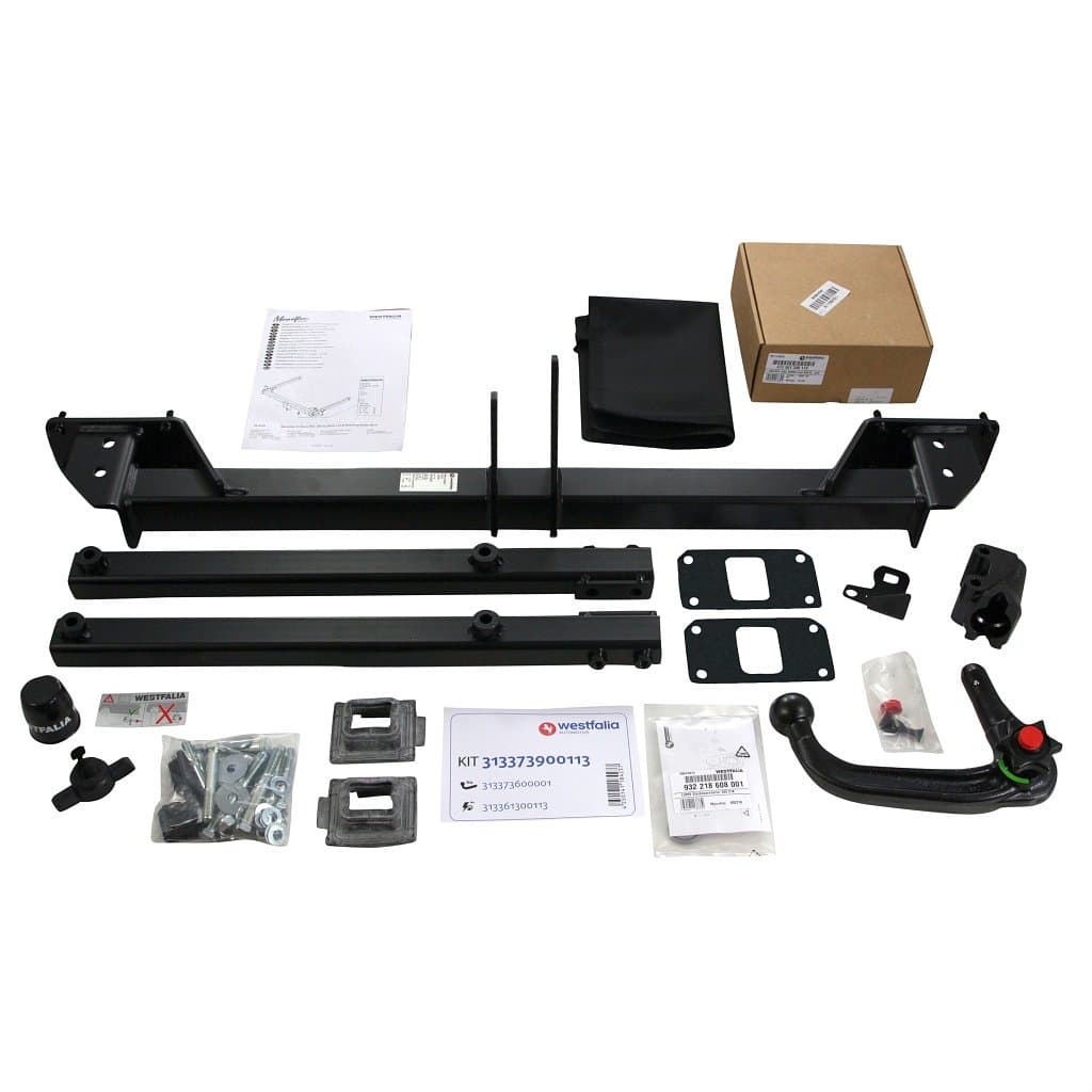 Westfalia Detachable Towbar for Mercedes E-Class Estate (S212) (09/2009-03/2016) and CLS Shooting Brake (X218) (10/2012-12/2017) - Includes 13-pin Vehicle-specific Wiring Kit