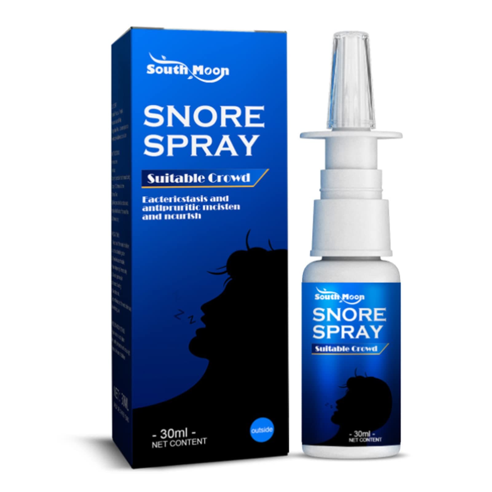 30ml Snore Spray al Ingredients Reduce Snoring Improve Nasal Congestion Relieve Rhinitis