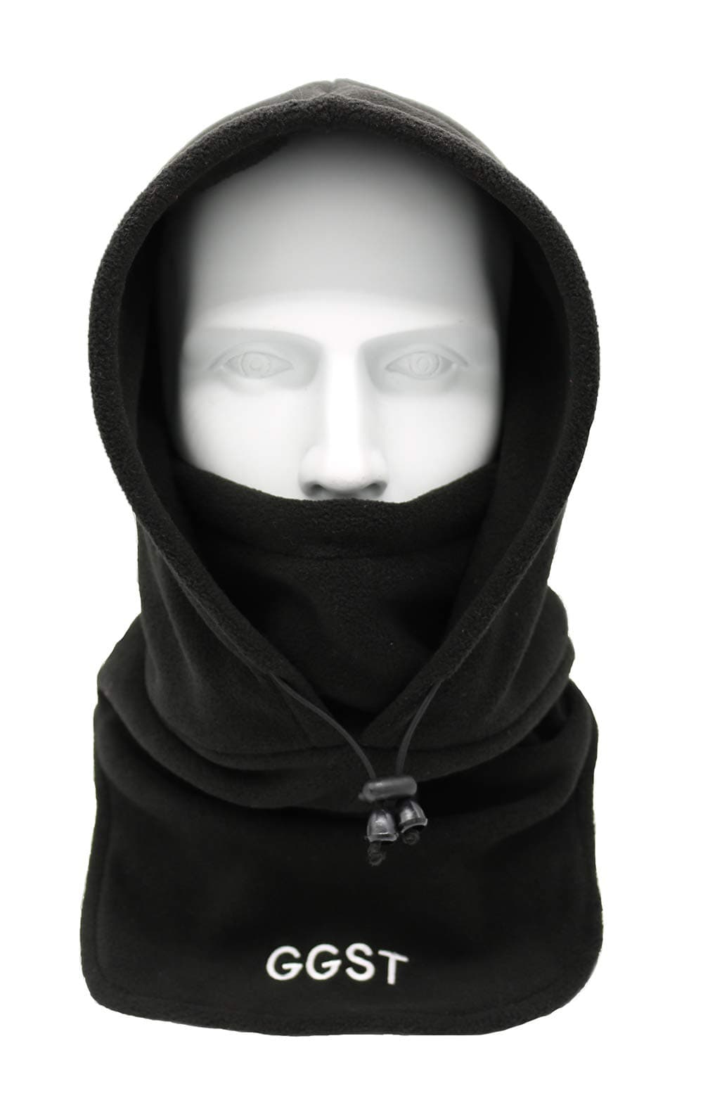 Balaclava Windproof Ski Mask Winter Thermal Fleece Hood Heavyweight Warm Outdoor Sports Face Hat for Men & Women Black