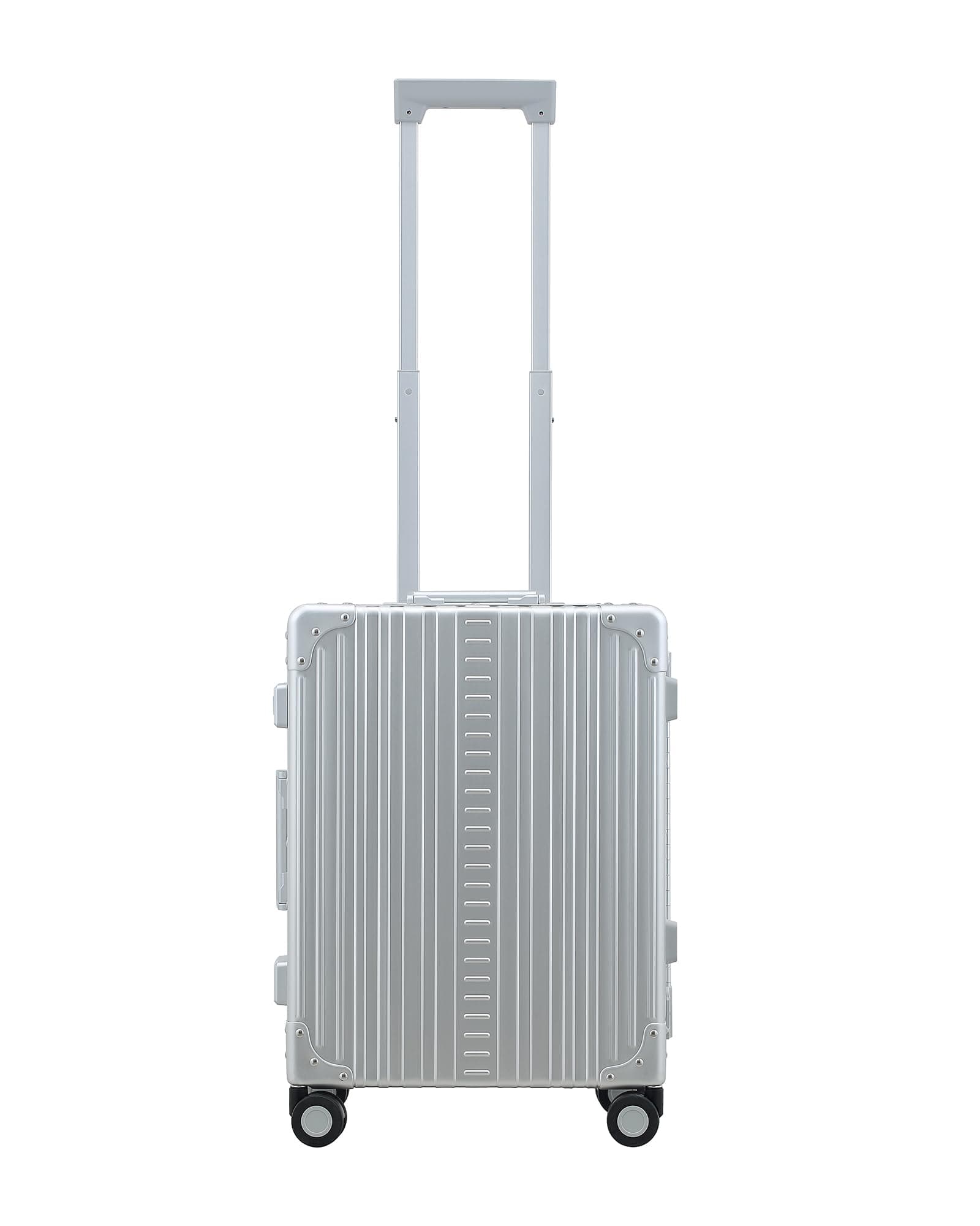 All Aluminum Lightweight 21" International Carry-On Hardside Luggage with Durable Hardshell, TSA Approved Heavy Duty Spinner Wheels, Rolling Travel Bag for Airplane, Premium Suitcase (Platinum)