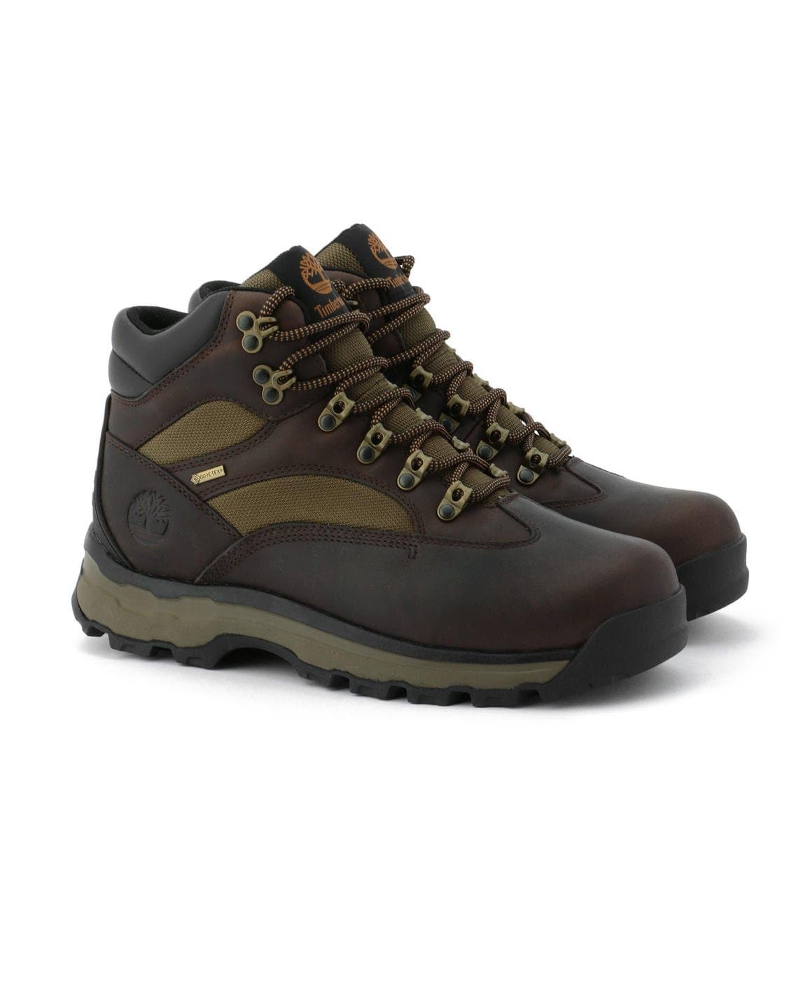 Timberland Men's Chocura Trail 2 GTX Hiking Boot, Dark Brown/Green - 11 Wide
