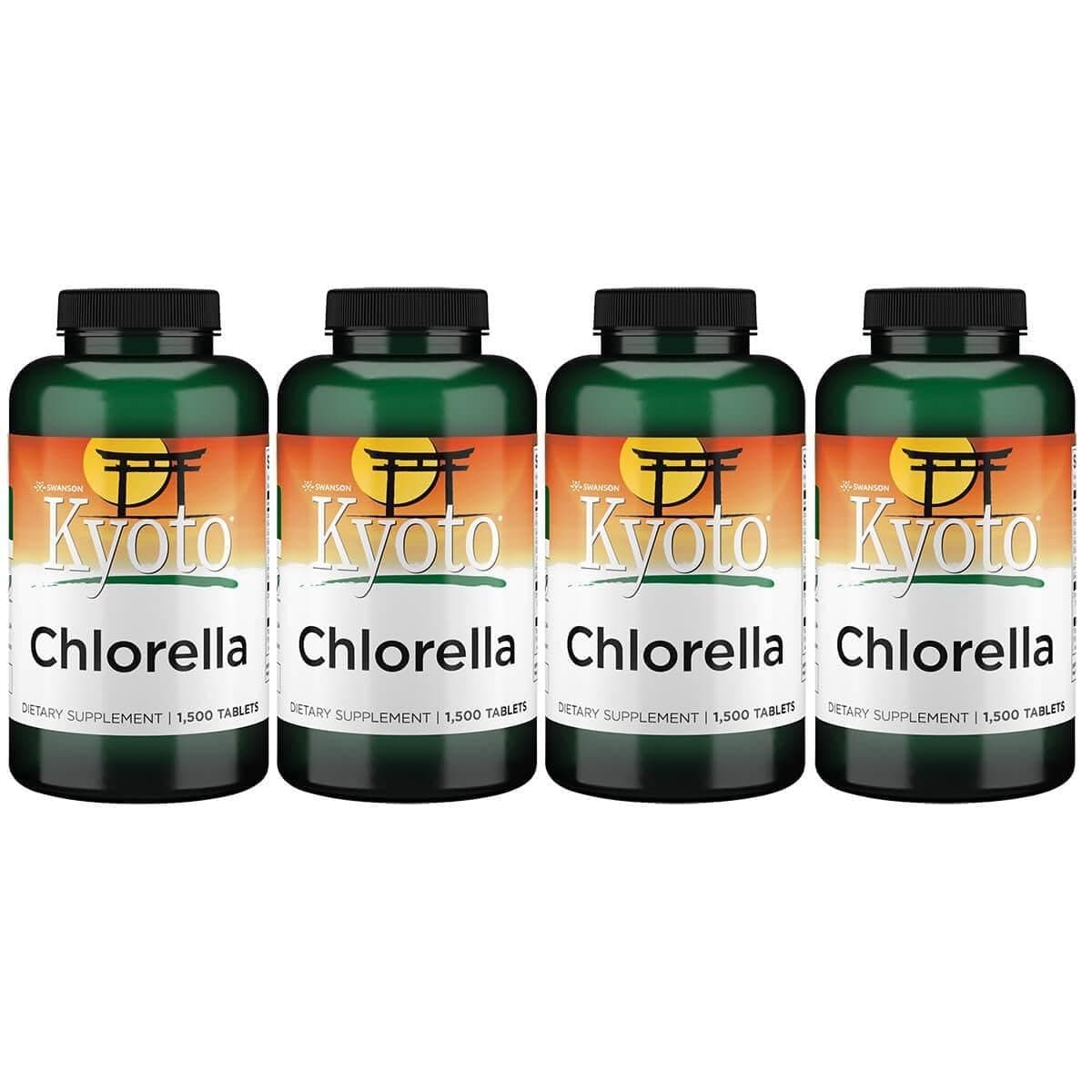 Swanson Chlorella 194 mg 1500 Tabs (4 Pack)
