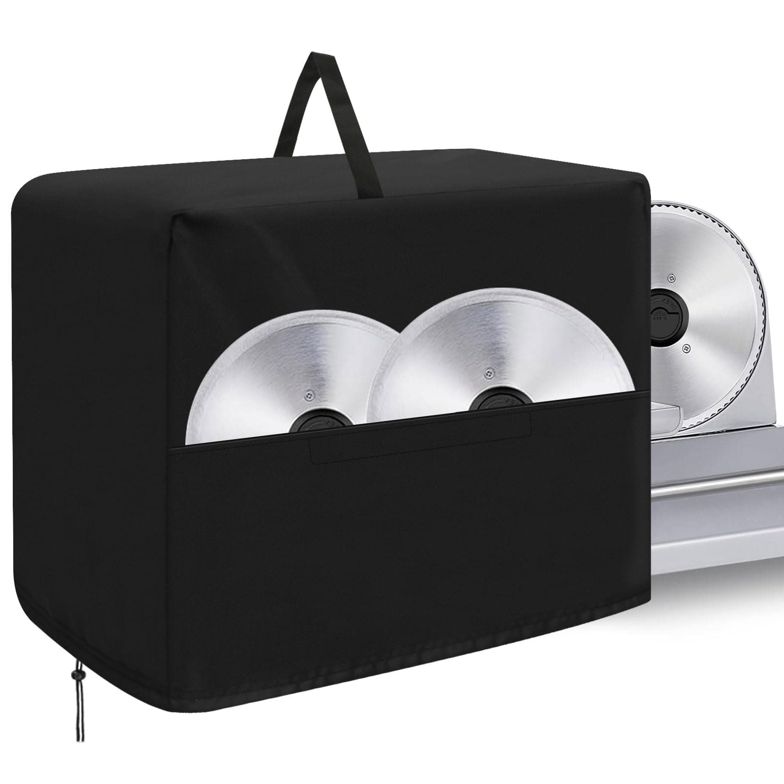 Safipotts Meat Slicer Cover, Waterproof Appliance Covers for Kitchen Counter, Fit for BESWOOD/VEVOR Home Meat Slicer Machine (20.5"Lx17.7"Wx15"H)