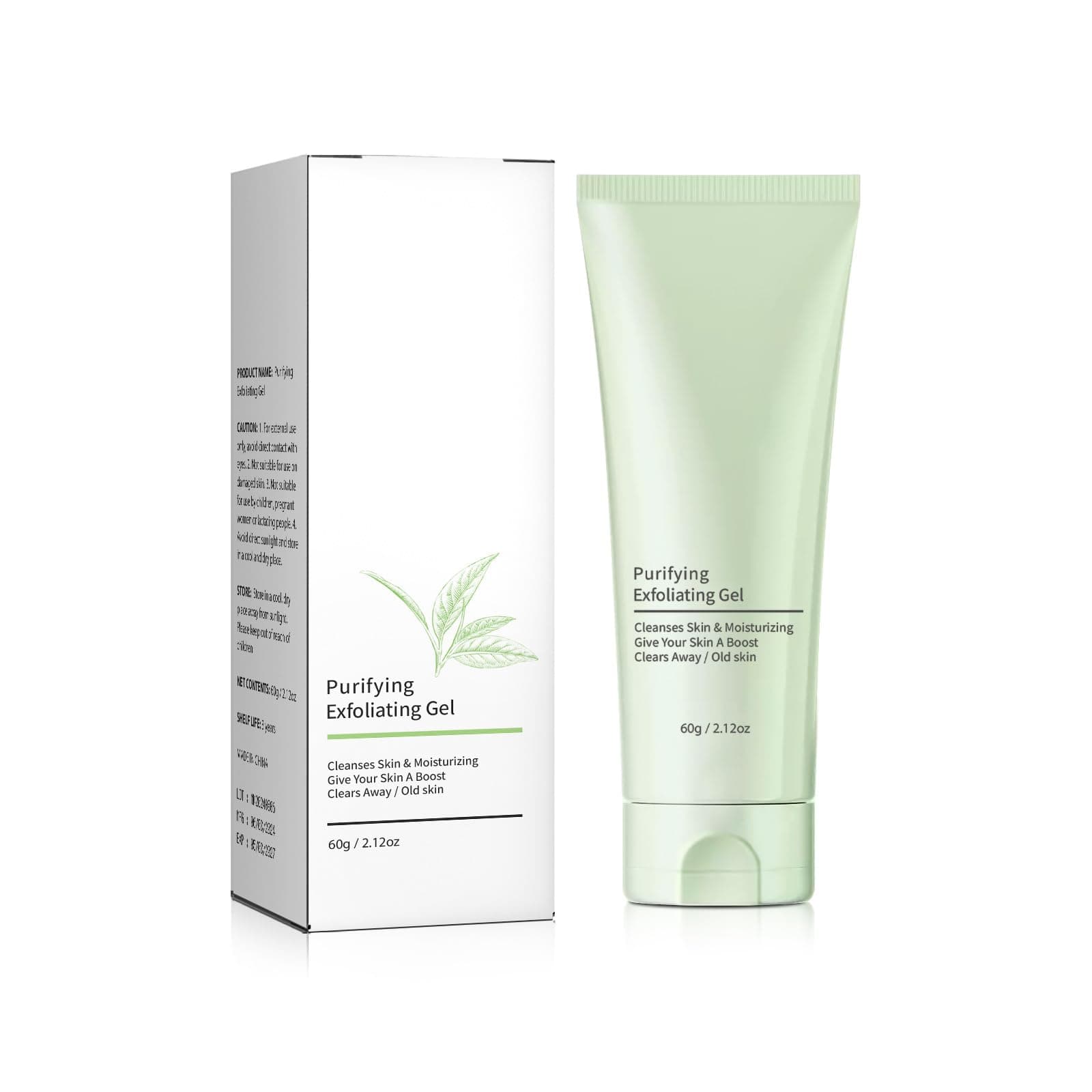 Purifying Exfoliating Gel, Deep Cleansing Face Scrub Exfoliating Gel for All Skin. (1Pcs)