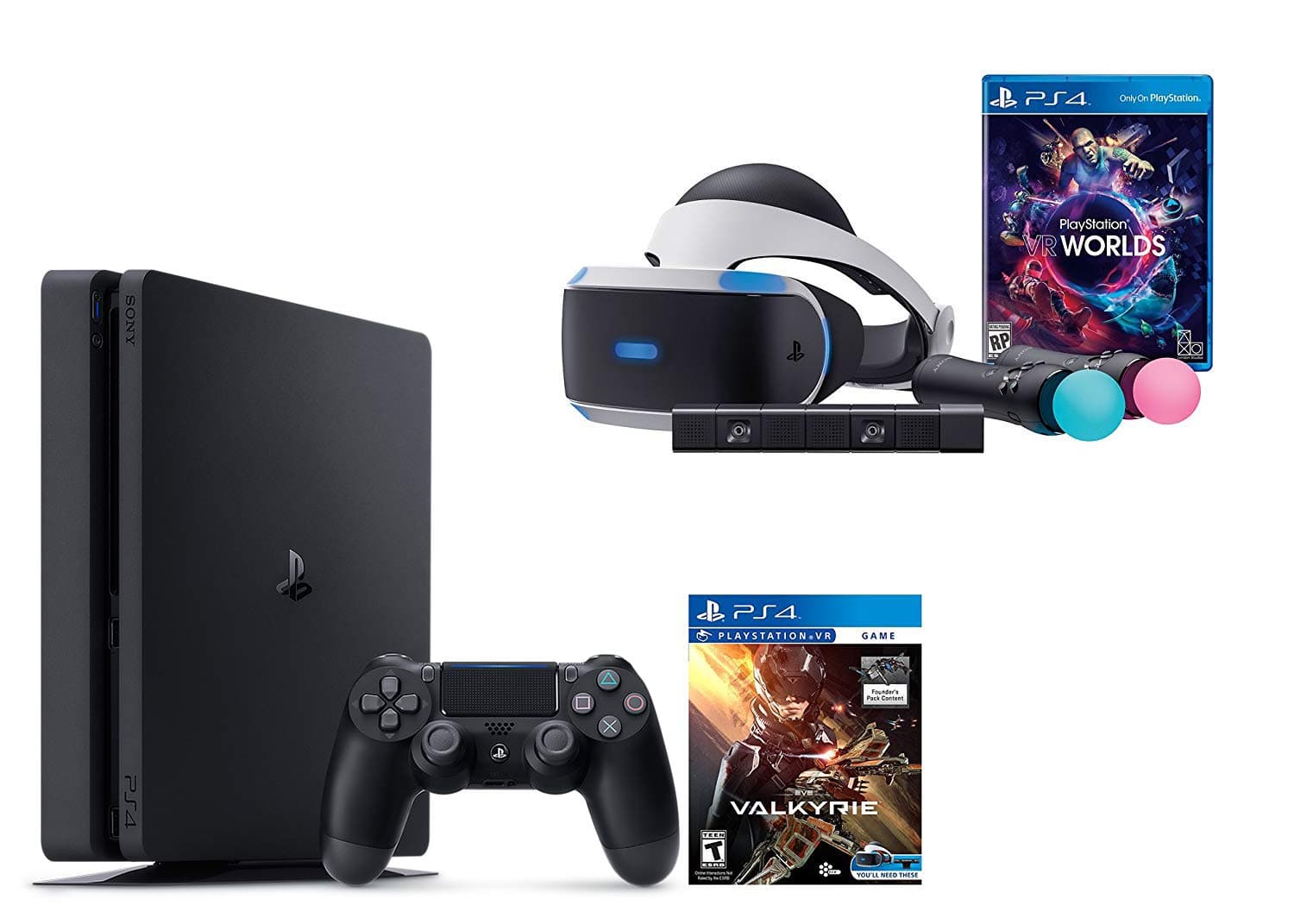 PlayStation VR Launch Bundle 3 Items:VR Launch Bundle,PlayStation 4 and VR Game Disc PSVR EV-Valkyrie