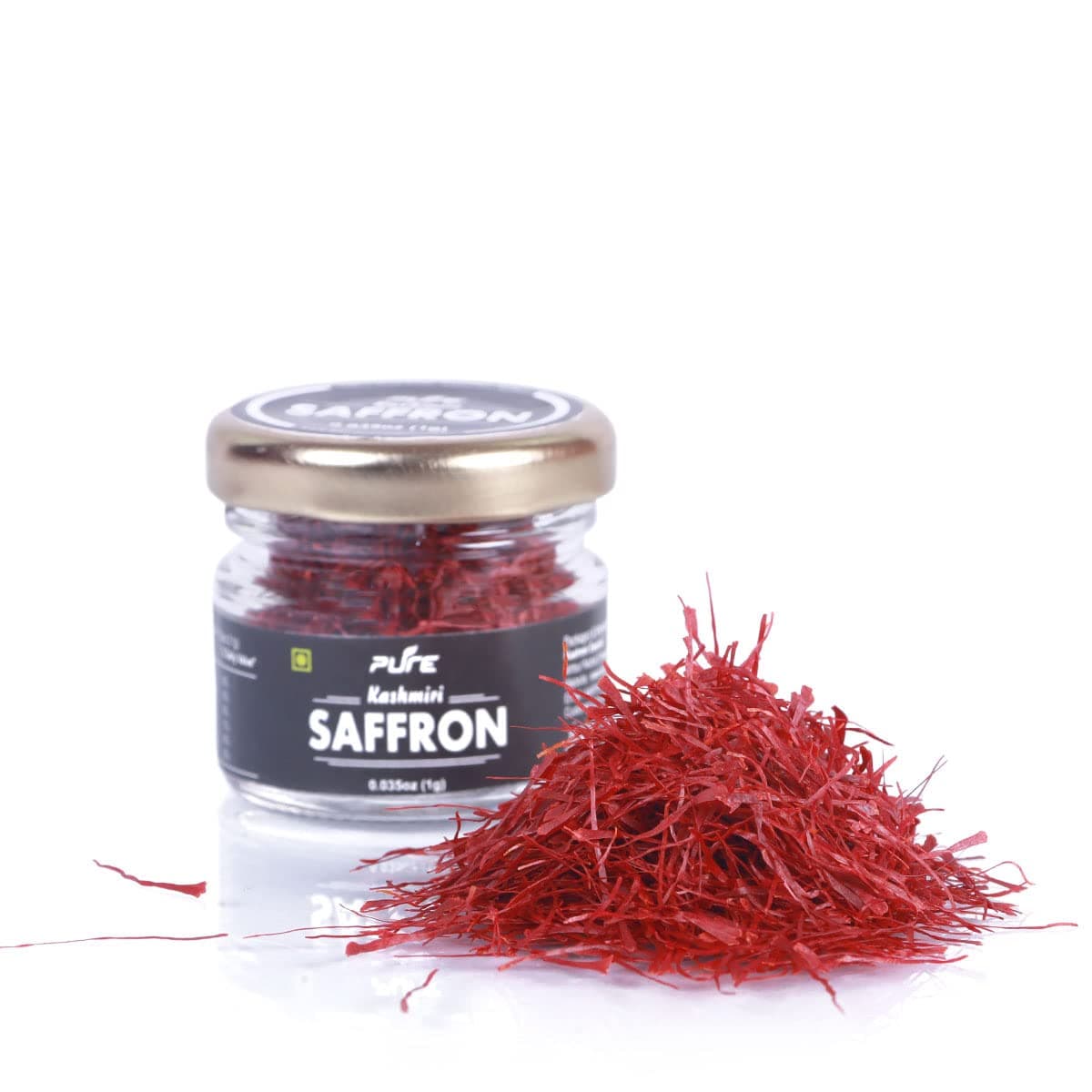 Kashmir Exotics Pure Kashmiri Saffron Mongra A++ Grade; Pampore Origin (1 g)