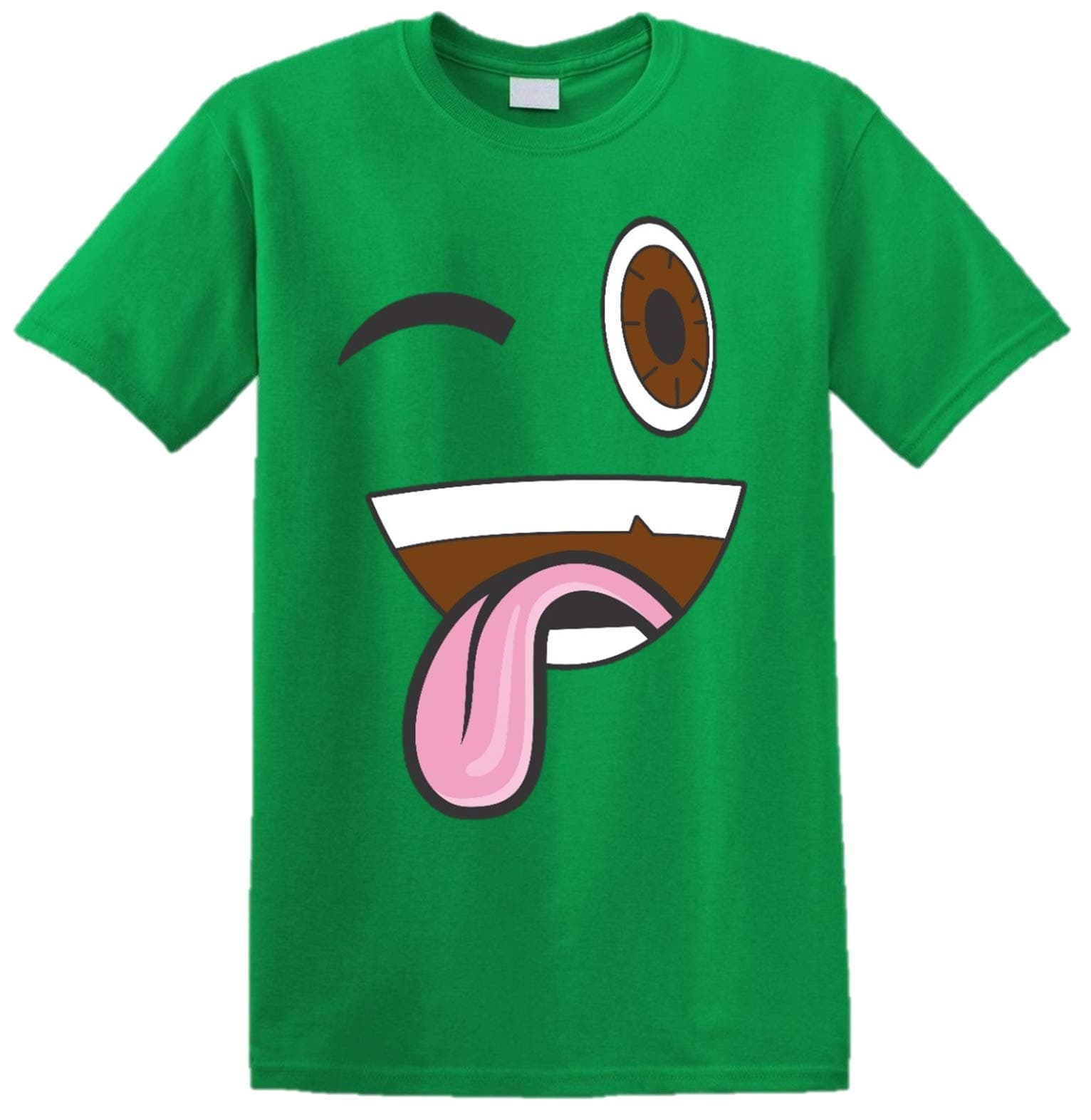Jelly Viral TDM vg tfox sdmn Gamer Funny Eyes T Shirt Kids YouTube Player Youtuber Eyes Tee (Green, 5/6 Years Kids)