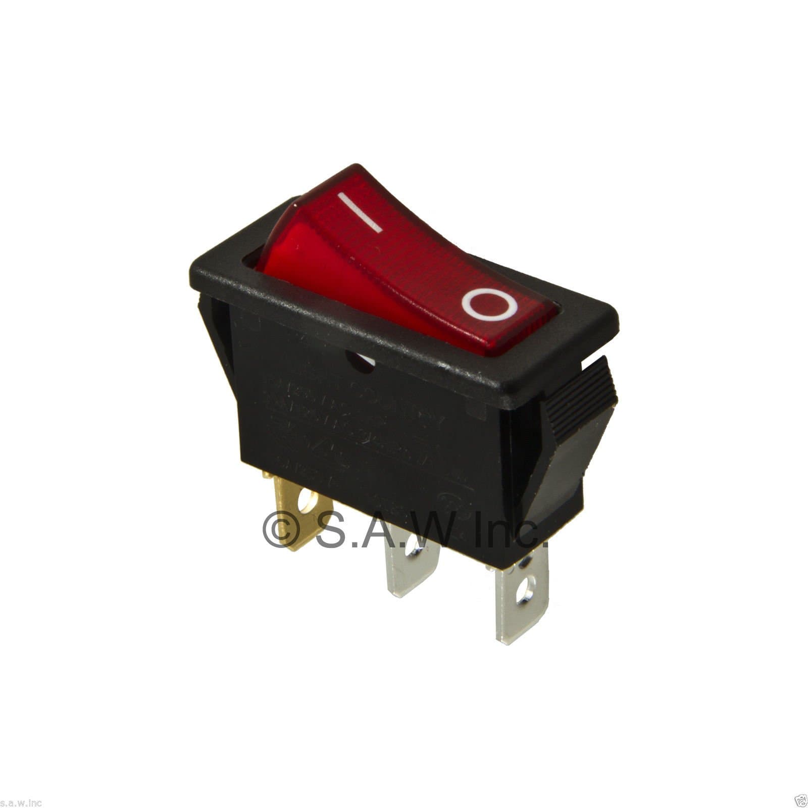 Rocker Switch Lighted On Off for Electric Fireplaces FMI Desa 120927-24 120 / 250 volt