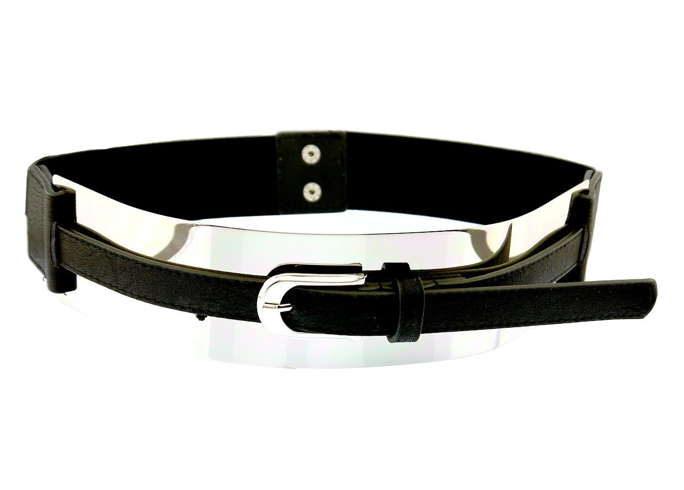 BlingKicks women's buckle belt across plate stretch