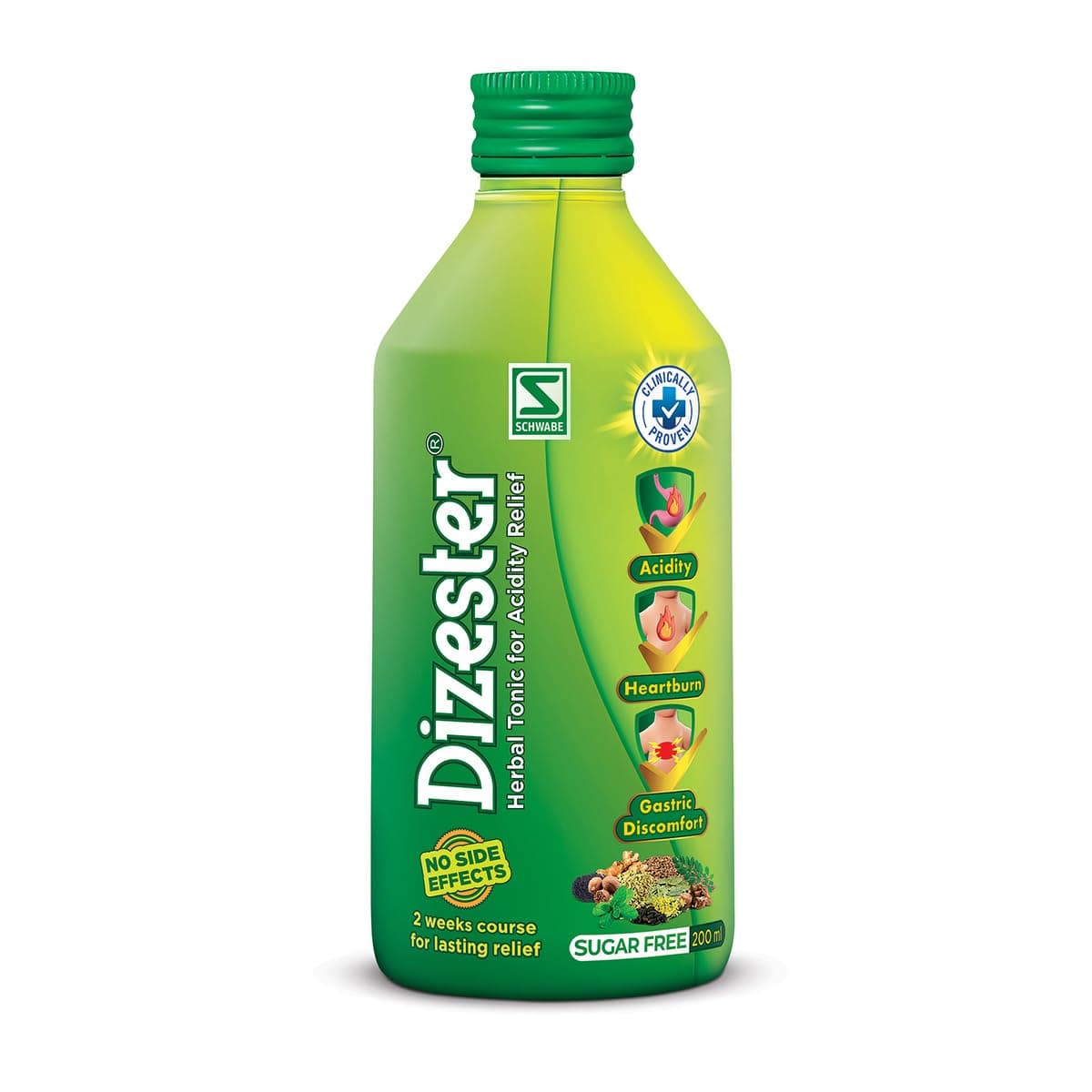 Dizester Herbal - Sugar Free Digestive Tonic for Acidity,Heartburn,Gas,Bloating & Gastric Discomfort | Supports Stomach and Gut health -200 ml