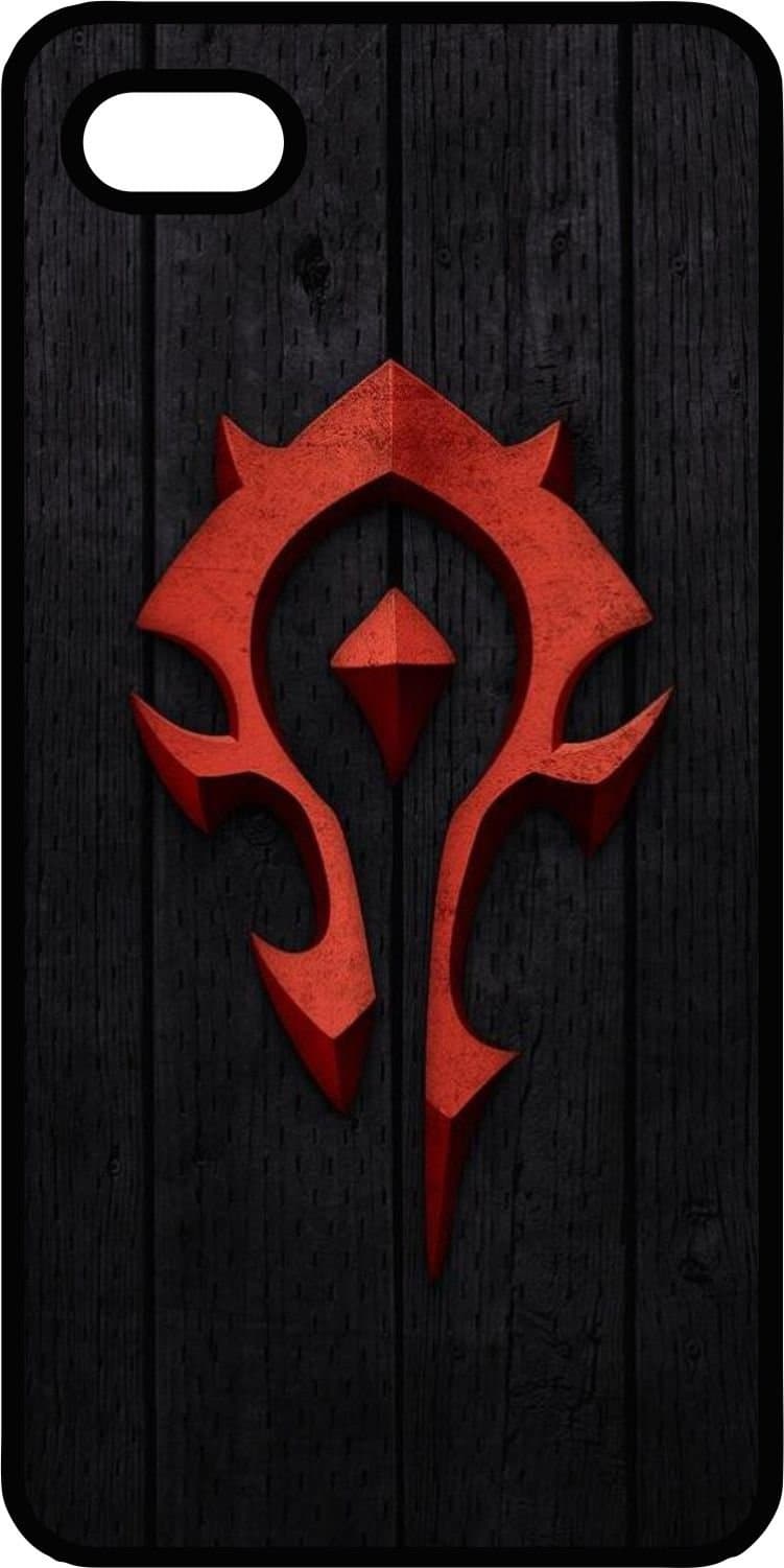 WOW World Of Warcraft Black Rubber Case for Apple iPhone 4 or iPhone 4s