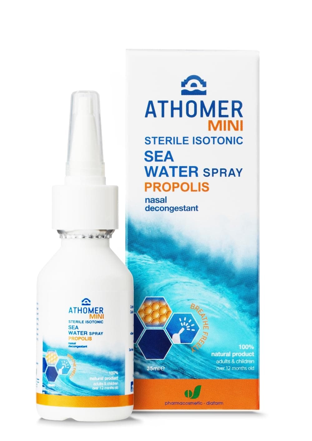 – All Natural Seawater Nasal Spray with Propolis – for Colds, Blocked Nose & Hayfever, Heals Minor Nasal Injuries. Non Allergic, Suitable for Adults, Pregnant Women and Children 1yr+ (35ml)