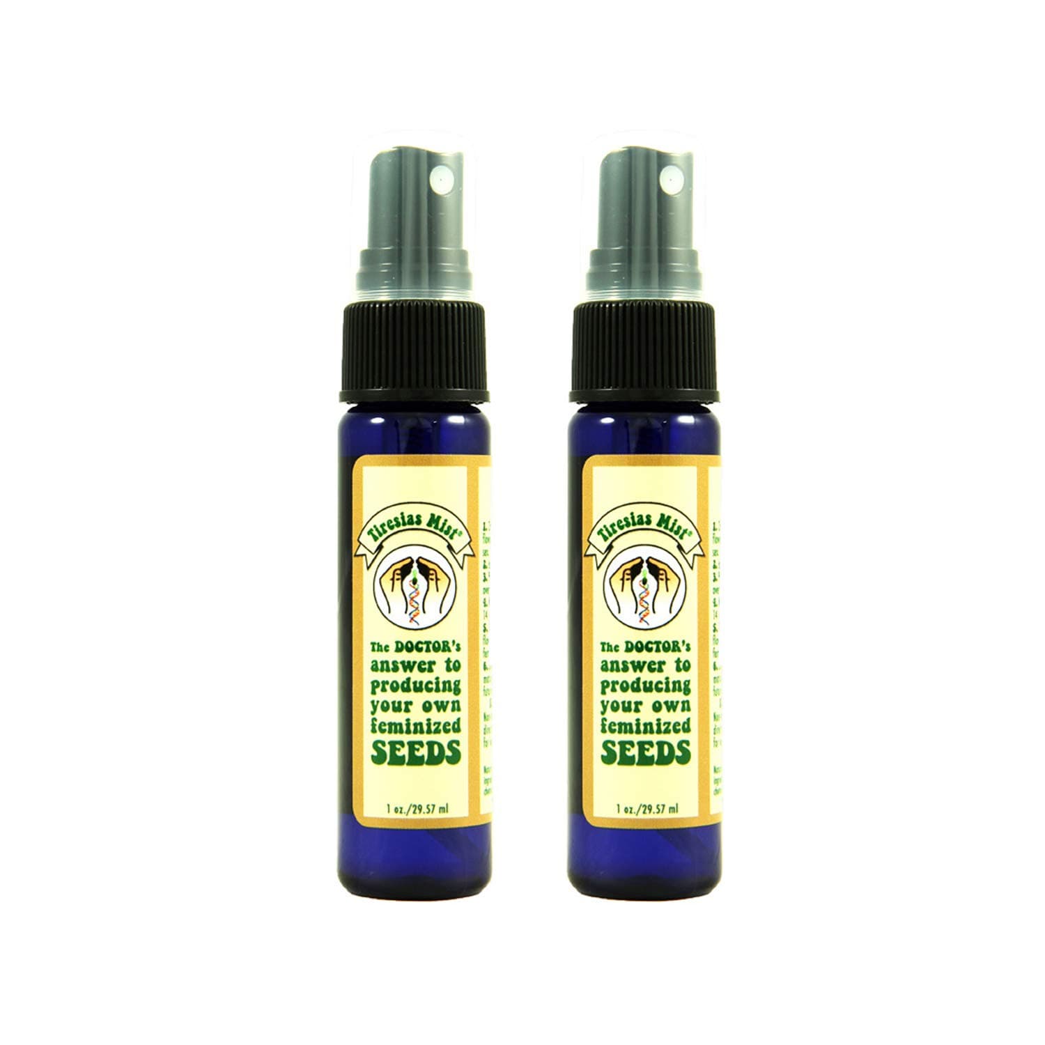 Feminized Seed Spray | 1 Ounce 2Pack Bottle for Growing All Female Pollen and Seeds Safe, Non-Toxic Plant Flower Formula for Growers - Effective and Reliable Solution