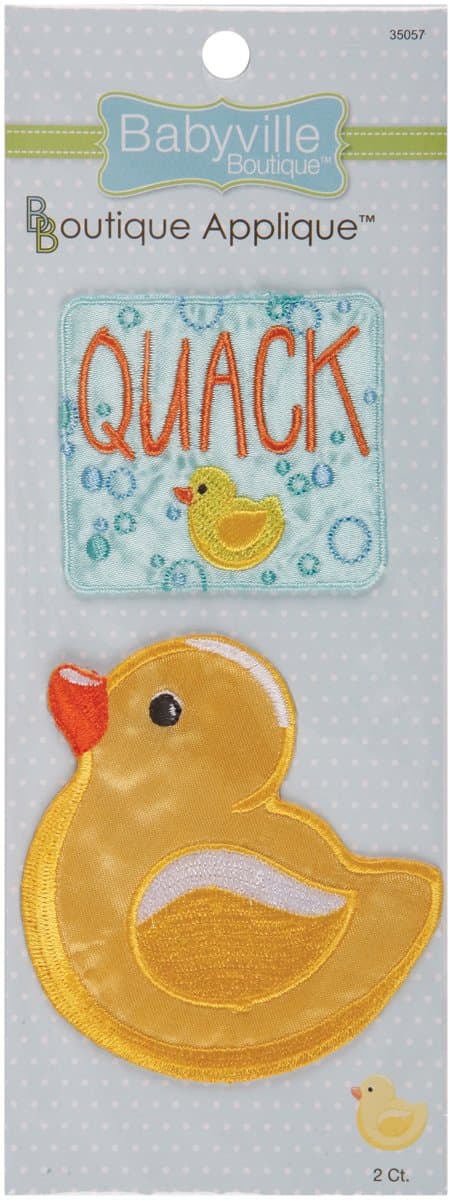 Babyville Boutique 35057 Appliques, Duck & Quack (2-Count)
