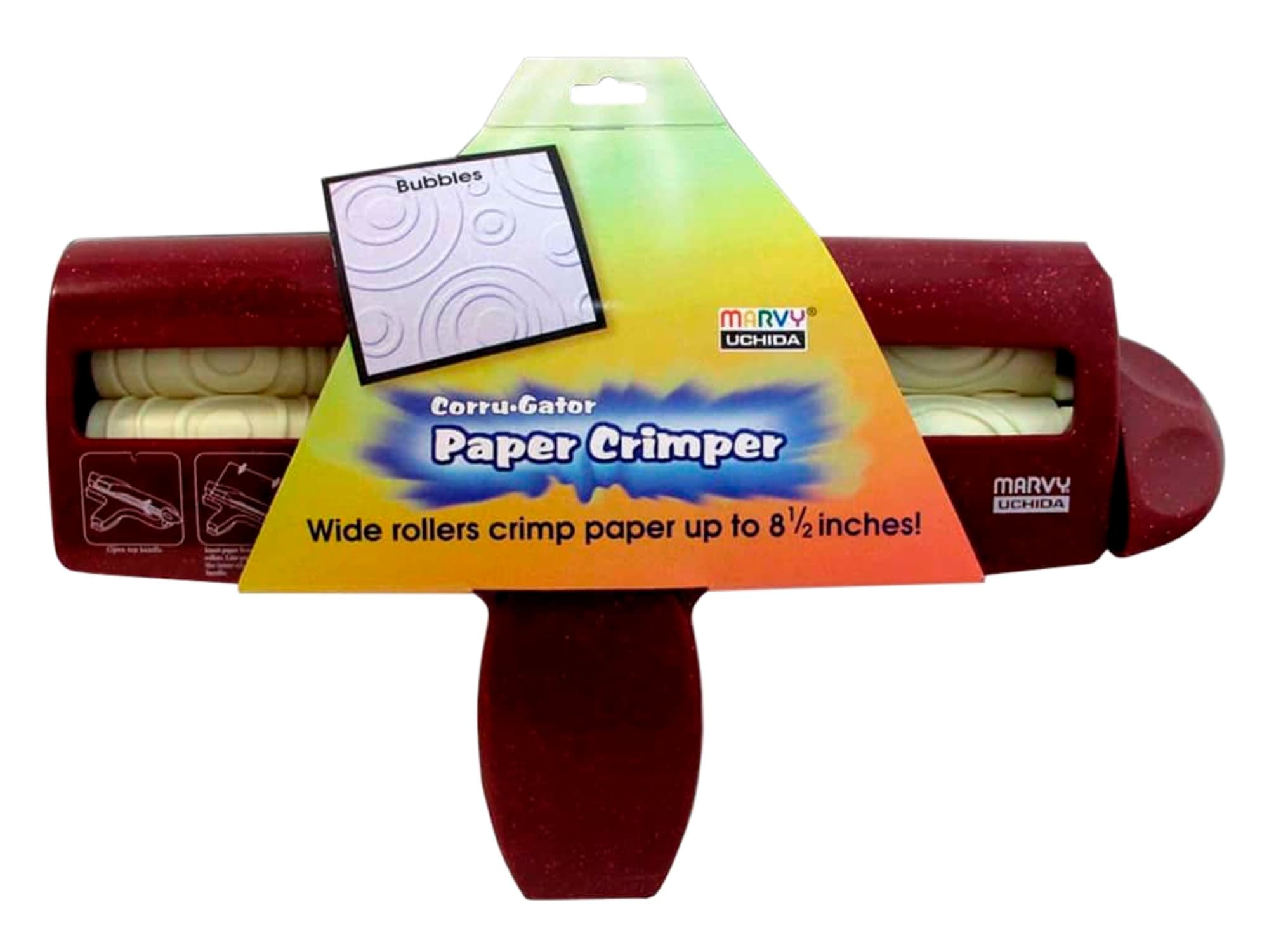 Marvy Uchida Corru-Gator Plastic Paper Crimper, Bubble Pattern