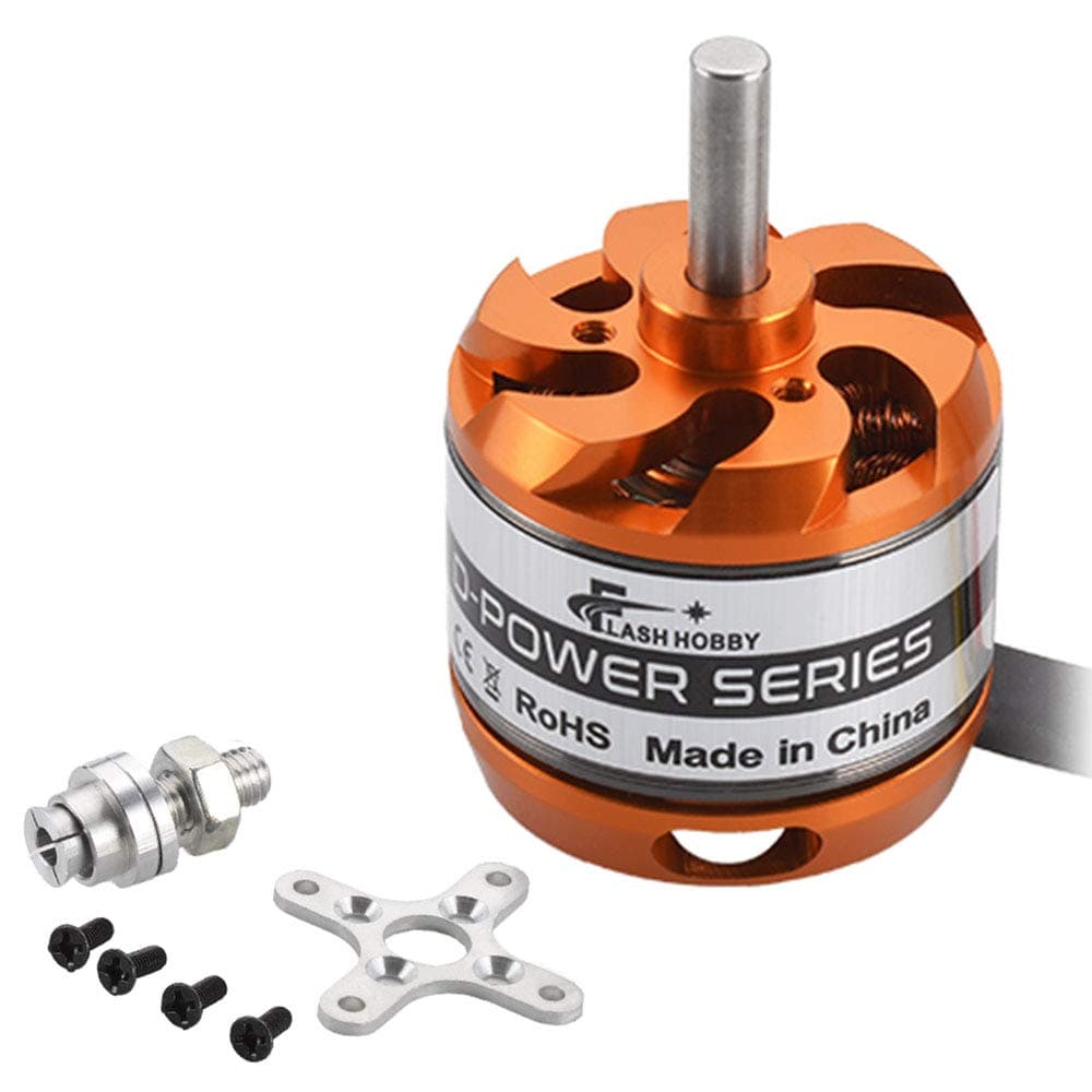 FlashHobby D3536 Brushless Motor 1450KV for RC Aircraft Plane and Helicopter Brushless Outrunner Motor (1450kv)