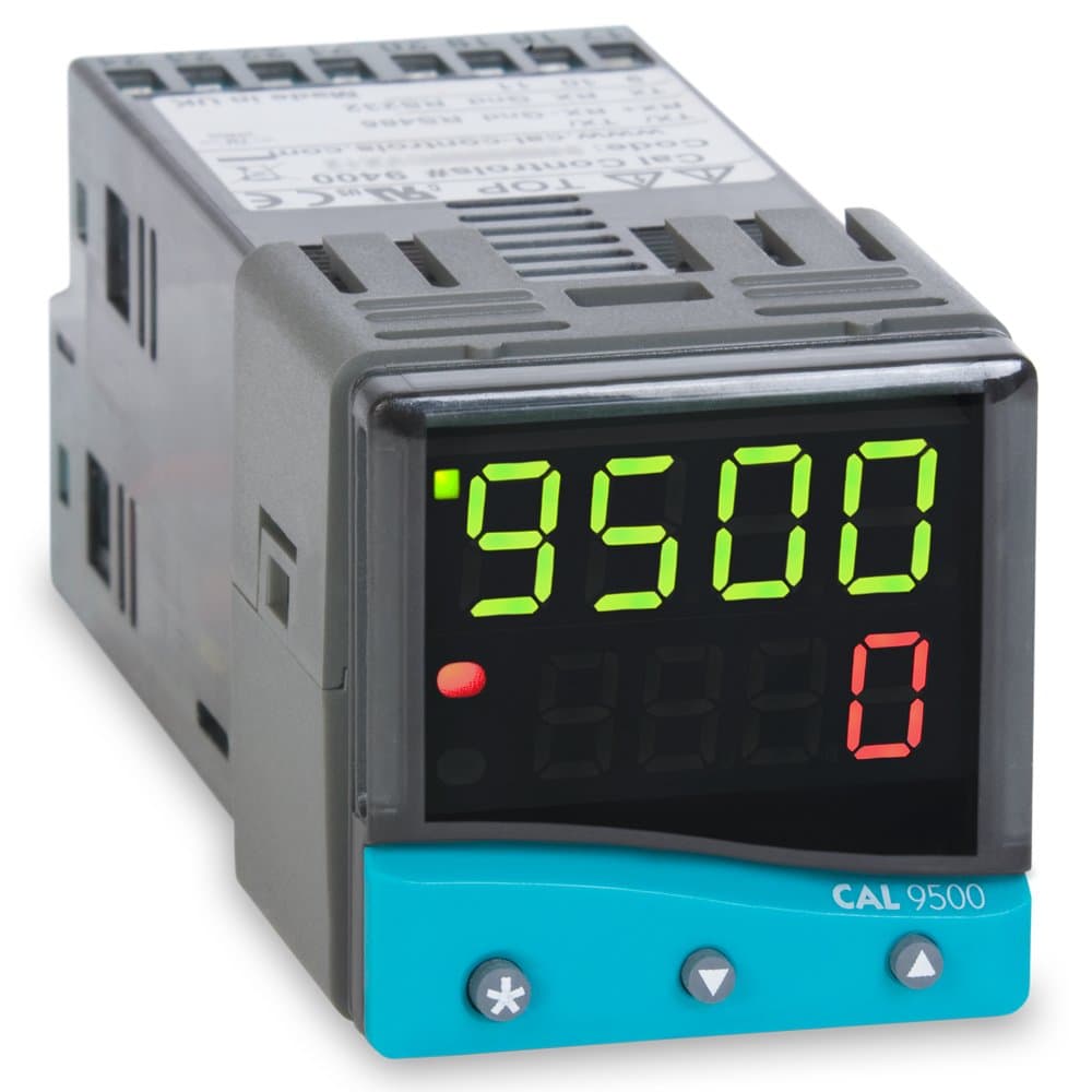 CAL Controls 95001PA000 CAL 9500P Series 1/16 DIN Profiling Temperature Controller, 100 to 240 VAC, SSR Driver and Two Relay Outputs