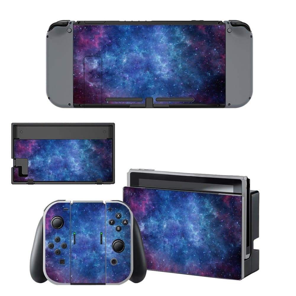 SKINOWN Vinyl Cover Decals Skin Sticker for Nintendo Switch - Galaxy Nebular