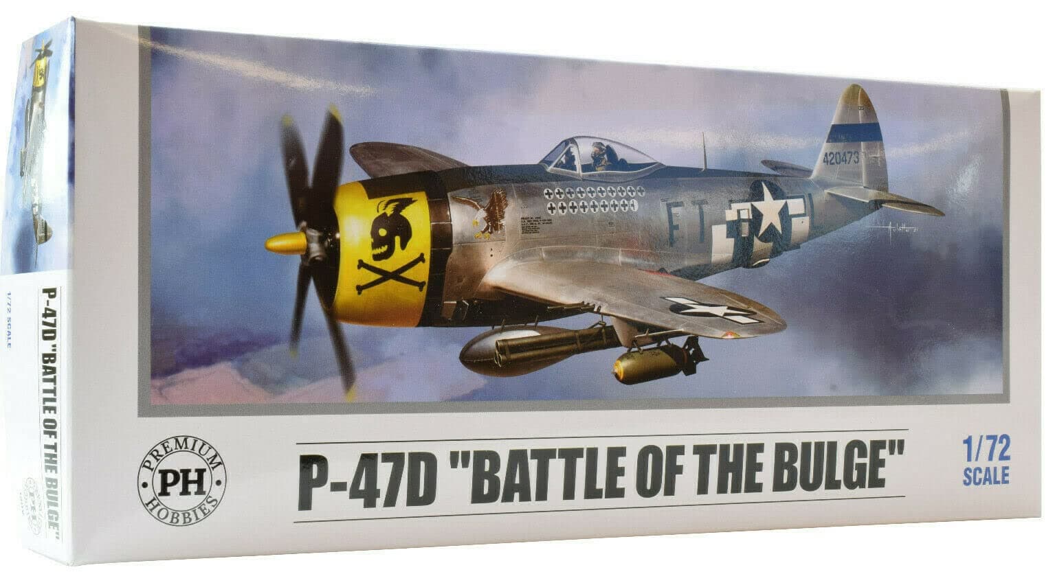 PH Premium Hobbies P-47D "Battle of The Bulge" 1:72 Plastic Model Airplane Kit 130V