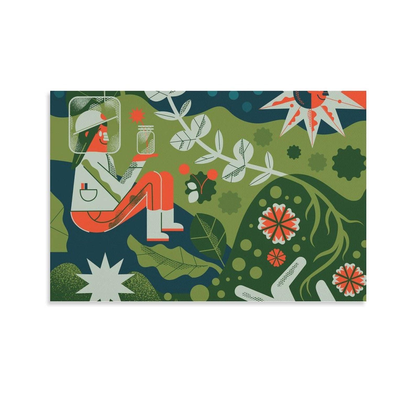 Posters for Room Aesthetic ADAM KOON Poster Frame Abstract Artwork Canvas Wall Art for Living Room Canvas Poster Wall Art Picture Prints Hanging Photo Gift Idea Decor Home Posters Artworks 08x12inch(2