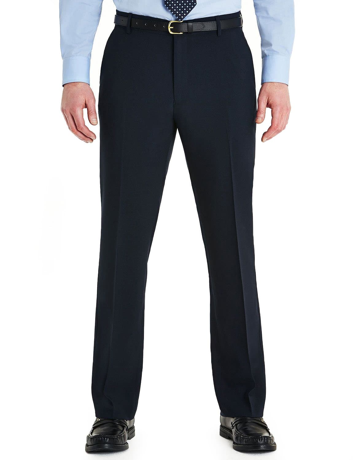 Men's Slant Pocket Trouser Stylish and Versatile Formal Pants Navy 44W / 33L
