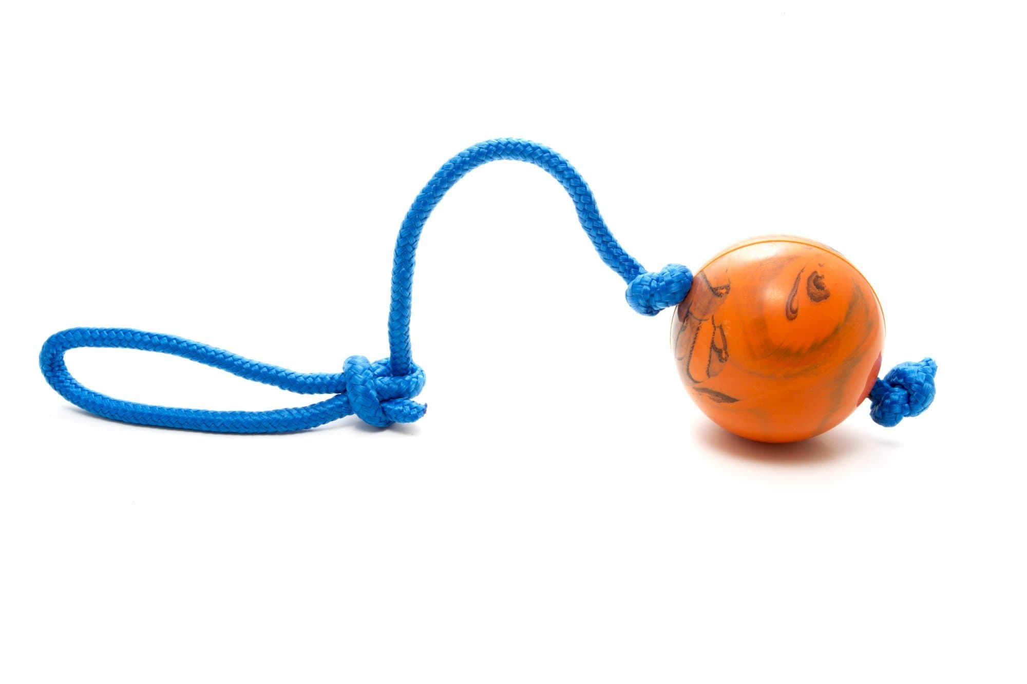 The Nero Ball Extreme - Solid Rubber Dog Training Ball On A Rope - Exercise and Reward Toy for Dogs
