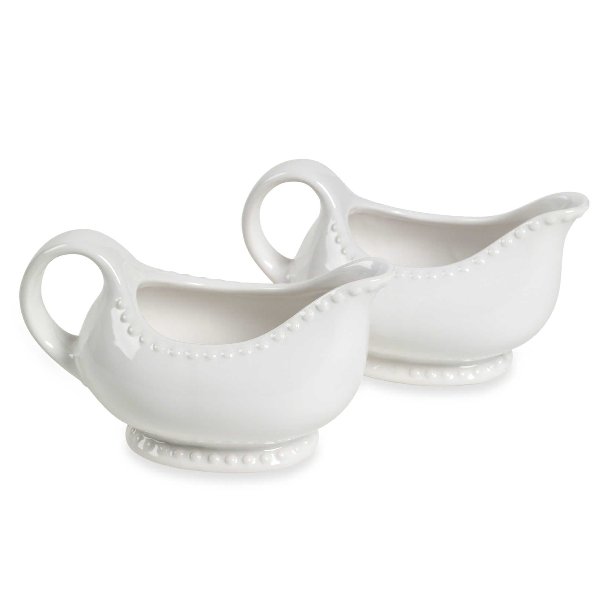 Tabletops Unlimited 16-oz Beaded Gravy Boats (Set of 2)