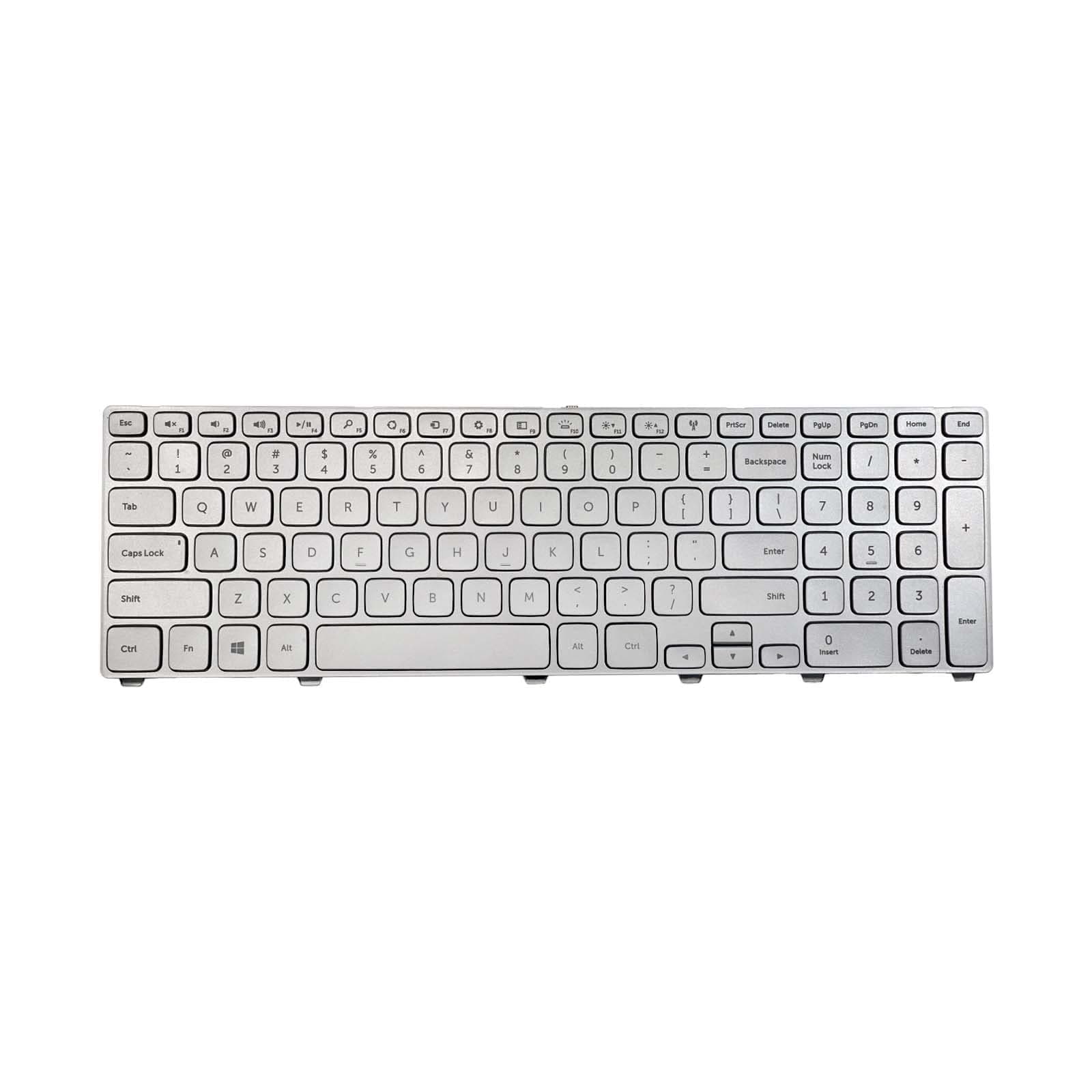 US Sliver Keyboard Backlit Replacement for Dell in-spiron 17-7000 7737 15HR 7746 P24E T78KM 0P4G0N P4G0N