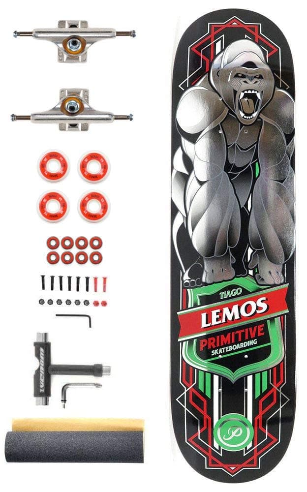 Primitive Lemos Grorilla Pro x Independent Pro Custom Complete Skateboard - 8.0"