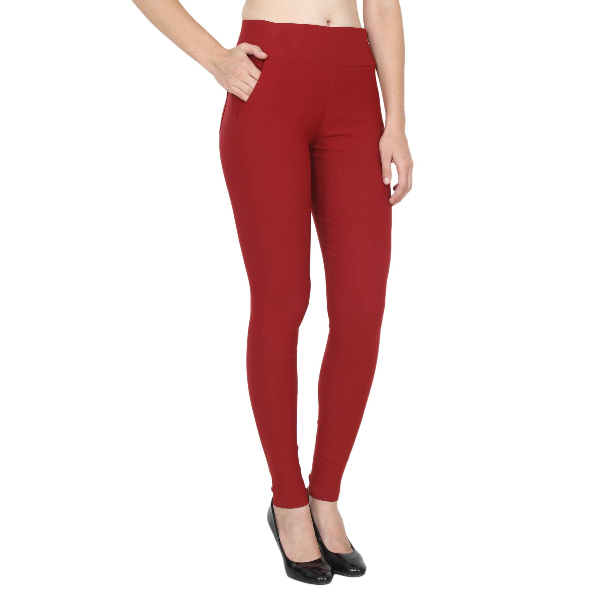 HIGHTIDEWomen's Slim Fit Jegging (JEGG-N-66-M_Maroon_30)