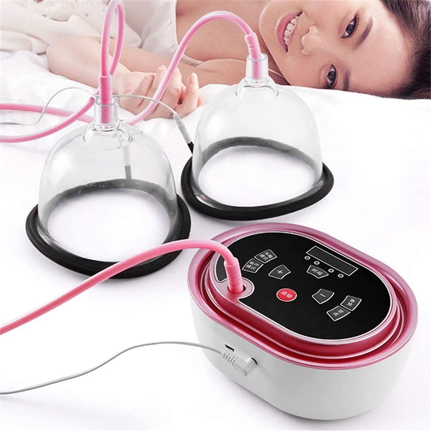 oiakus Electric Breast Massager, Chest Beauty Enlargement Machine, Chest Extension Massager, Promote Breast Growth for Flat Breasts, Sagging Breasts