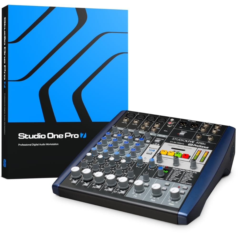 StudioLive AR8c Analog Mixer with Studio One Pro Software