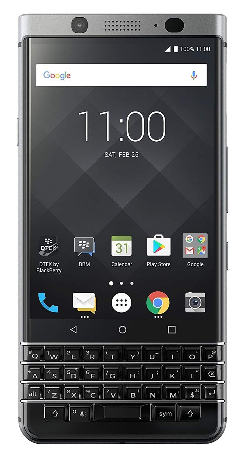 KEYone 32GB BBB100-1 - 4.5" Inch Factory Unlocked LTE Smartphone (Silver) - International Version - No Warranty in The US - GSM ONLY, NO CDMA