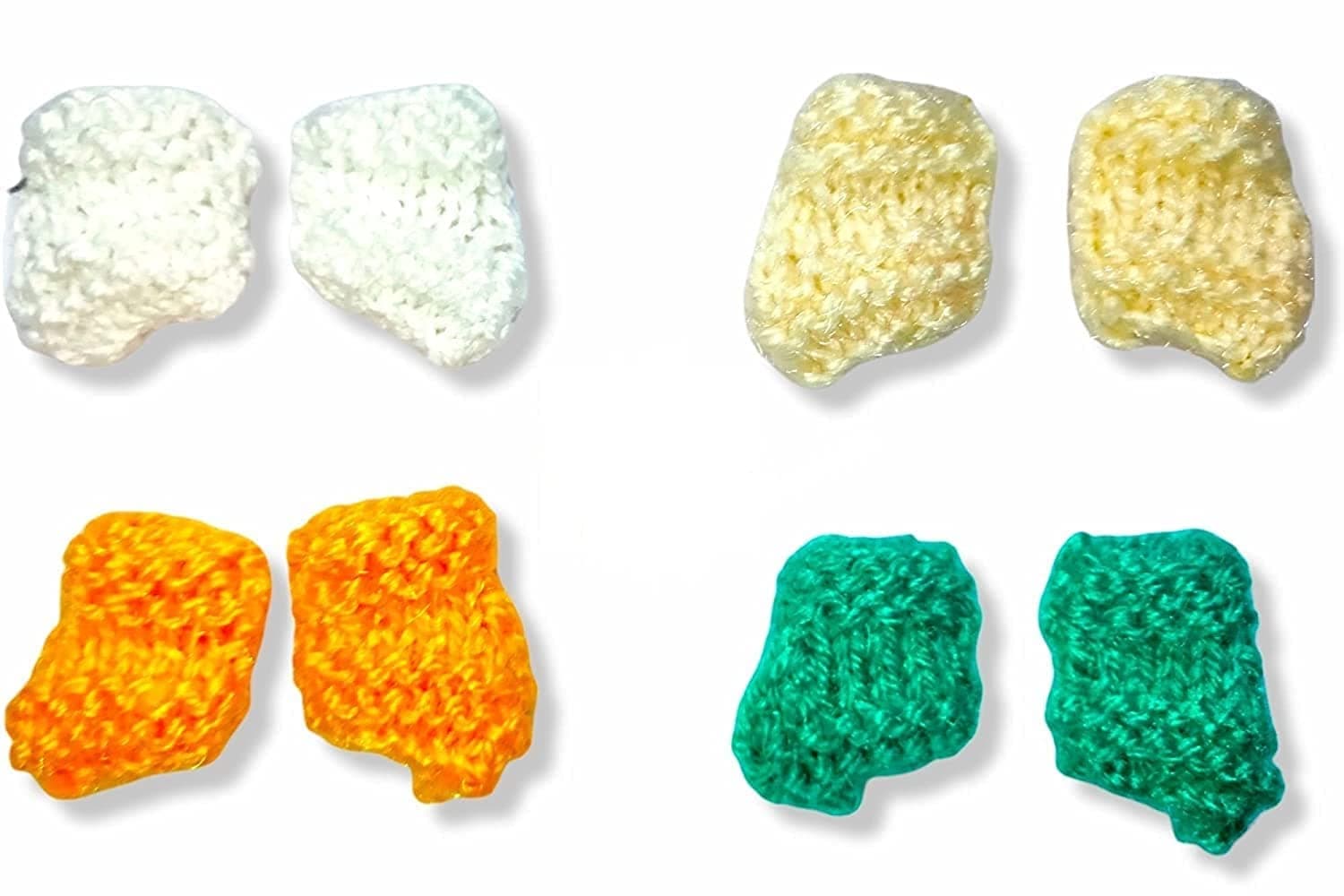 FIRMUS Woolen Socks Gloves Set of 4 Pair for Size 1 to 6 no. Laddu Gopal, Radha Krishna Winter Time [Random Color]