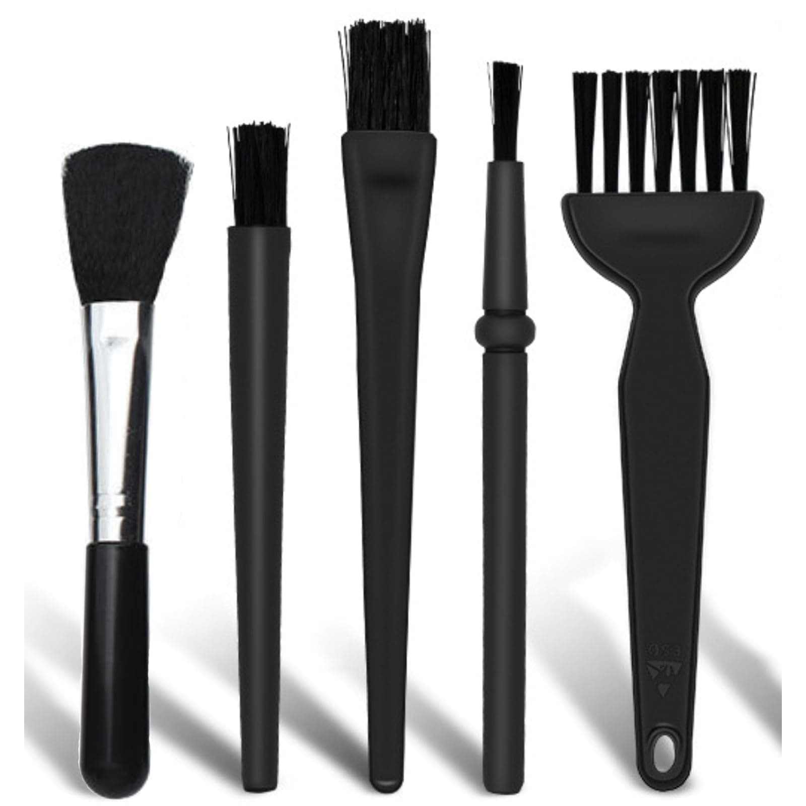 Kit, 4-in-1 Electronical Dust Cleaning Brush Kit (07-05001-001, Plastic), includes 3 Sizes Anti-Static ESD Brushes and 1 Camera/PC/Monitor Dust Clean Brush