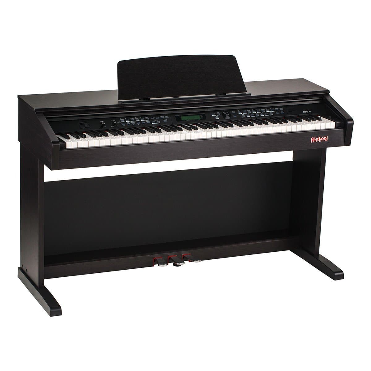 DP330 88 key Fully Weighted Console Digital Piano for Beginner - Educational Features Upright Piano - Dark Rosewood