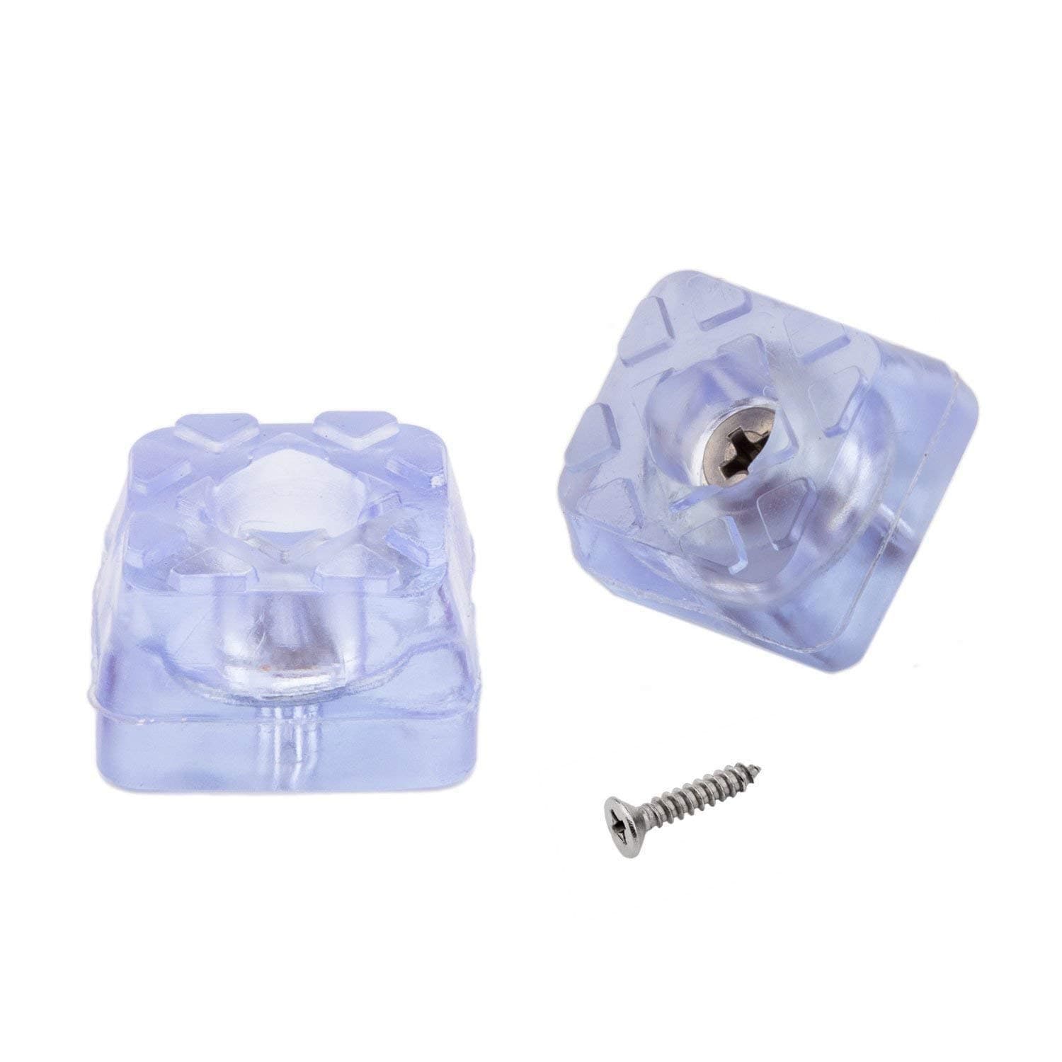 20 PCS Silicone Square Furniture Pads,Non Slip Non Skid Furniture Feet for Table,Desk,Chair,Sofa Leg,Noise Canceling Heavy Duty Furniture Sliders,Furniture Cups to Protect Hardwood Floors (24x14mm)