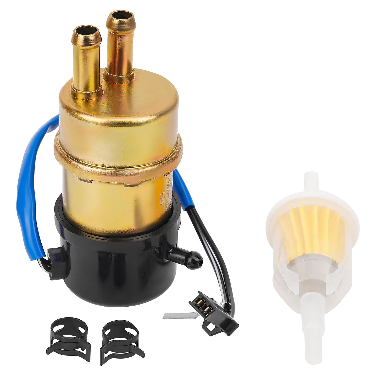 Road Passion 12v 55LPH Electric Fuel Pump for Honda Goldwing 1200 GL1200A 1984-1987/Honda V45 Magna VF750C 1982-1983/Honda V65 Magna VF1100C 1983-1985
