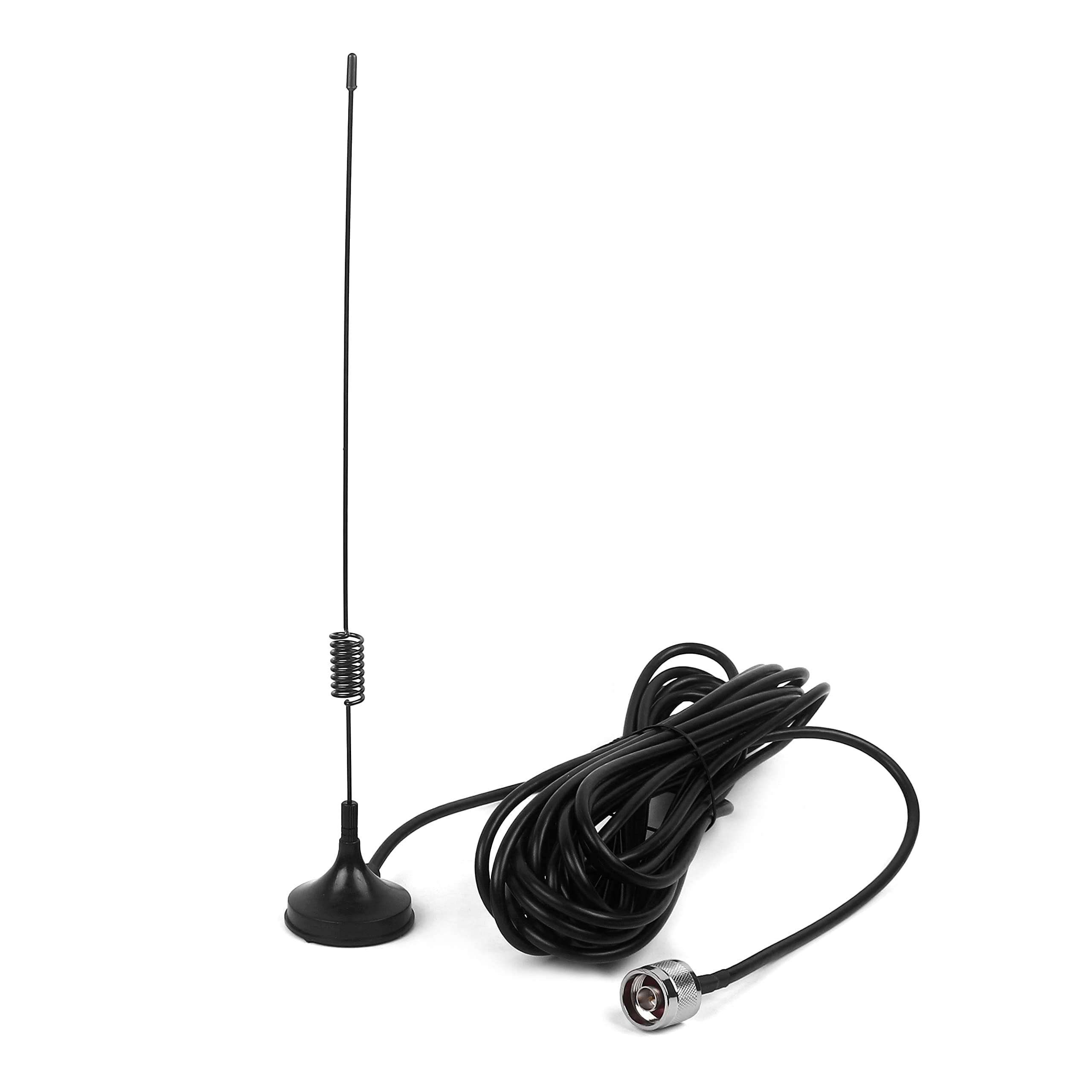 Suction Magnet Antenna (N Male Connector) Wideband 698~2700MHz Removable Indoor Antenna with 5ft RG174 Cable Universal for Cellphone Signal Booster/Cellular Repeater