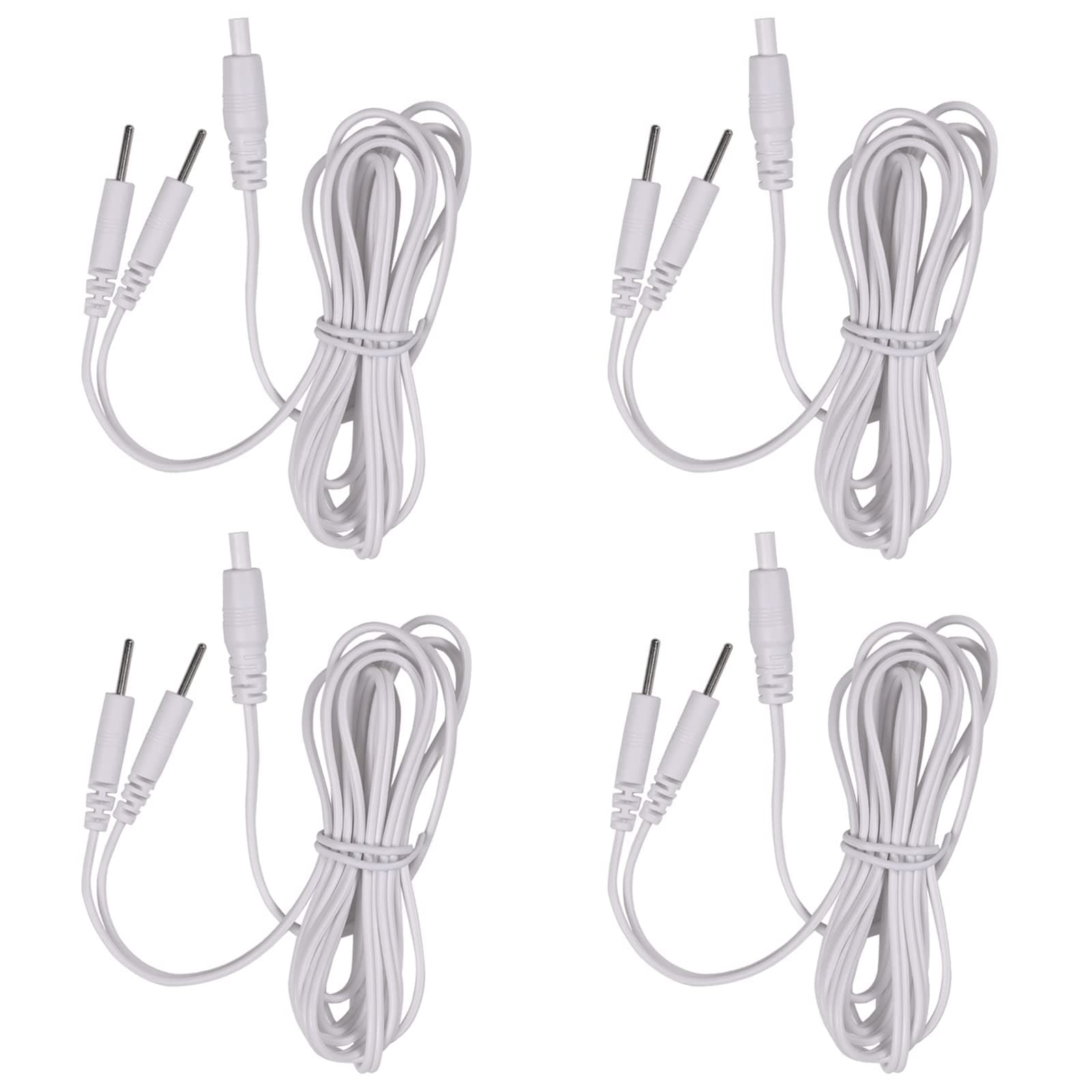 4 Count TENS Wires Pin Electrode Wires for TENS Unit Electrodes Cords Lead Wires TENS Cable
