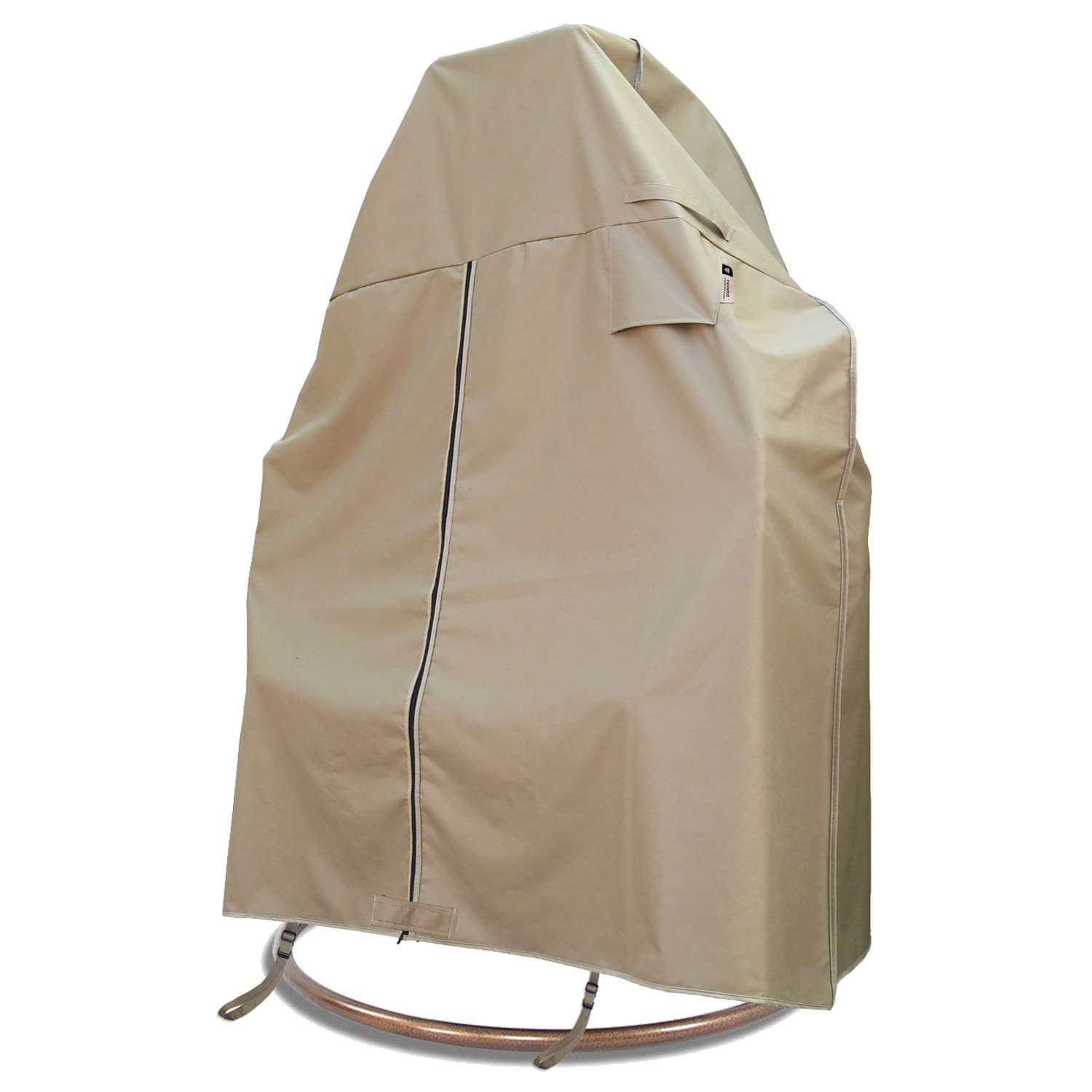 Patio 2 Person Egg Chair Cover with Adjustable X-Lock System and Zipper, Easy On Easy Off, Heavy Duty 100% Waterproof 600D Oxford Hanging Swing Chair Winter Cover