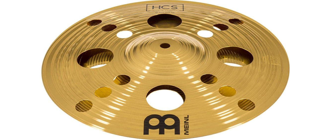 Meinl Cymbals HCS Trash Stack Cymbal 12 inch (Video) for Drum Set (30,48cm) Traditional Finish Brass, Made in Germany (HCS12TRS)