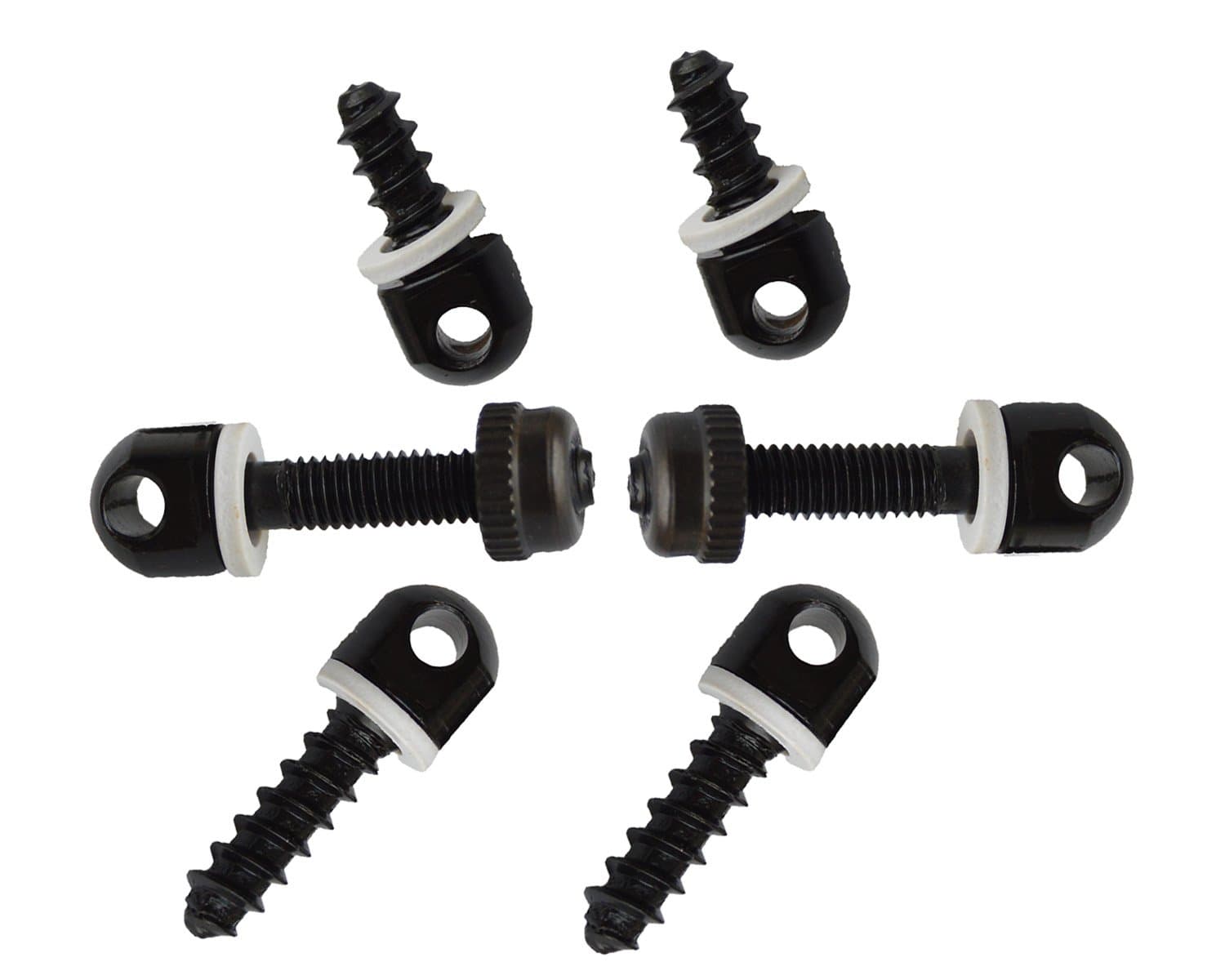 Hongmei Outdoors Sling Swivel Screws Wood Screw Studs Set Bipod Base Gun Sling Mounting Kit Pack of 6 (6PC/2SET)