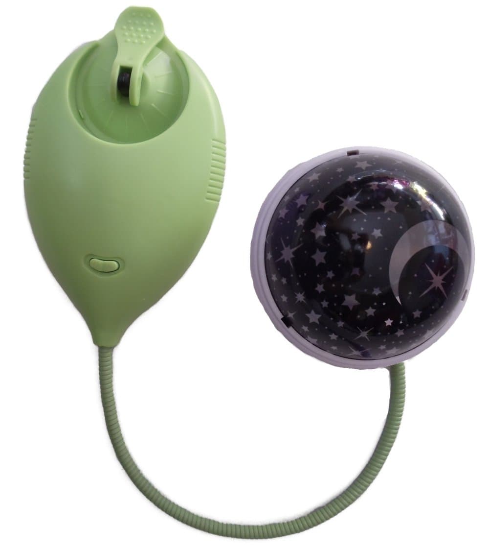 Moonbeam Mini Projector Solar Powered Nightlight, Green