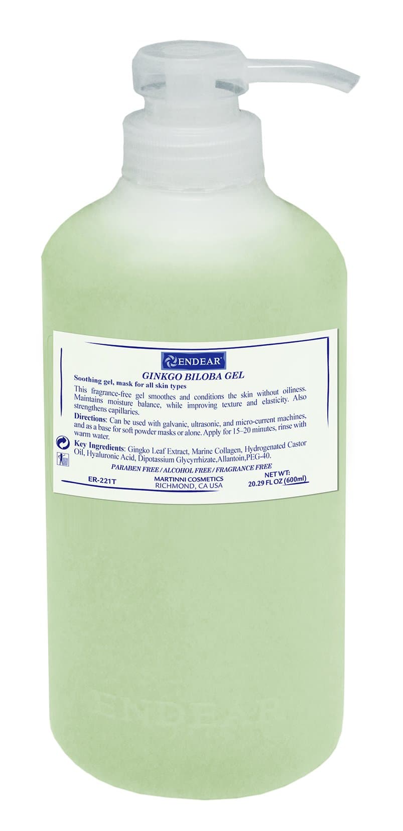 Endear Ginkgo Biloba Gel, 600ml/20.3 fl.oz.