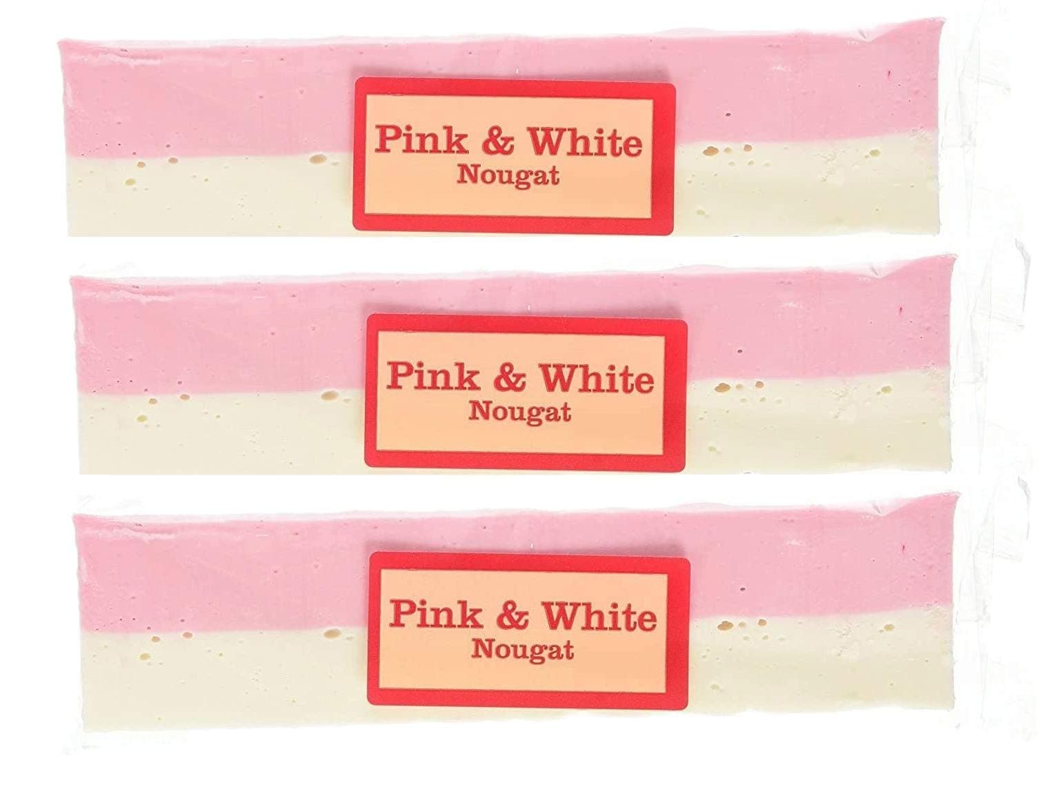 Pink and White Nougat 3 x 150G Bars by RNR