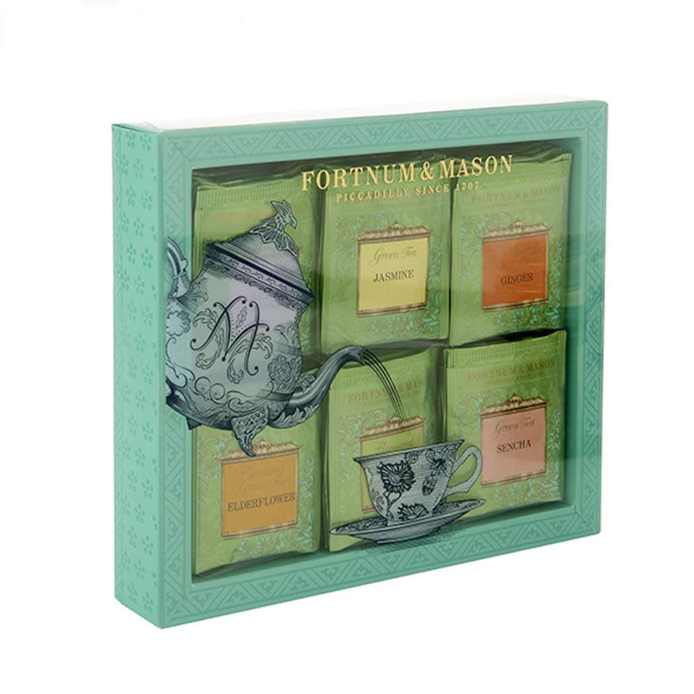 Fortnum and Mason British Tea. Green Tea Bag Selection, 60 Count (1 Pack)