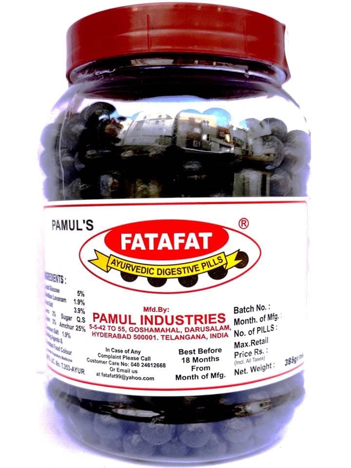 FATAFAT Khatti Mitthi Digestive Candy, Sweet Candy (660 Pills In Jar) Khatti Mitthi Toffee (Goli) - 385 Gm